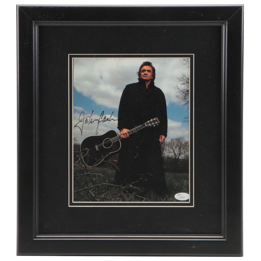 Johnny Cash Signed Photograph by Tamara Reynolds, JSA Full Letter COA