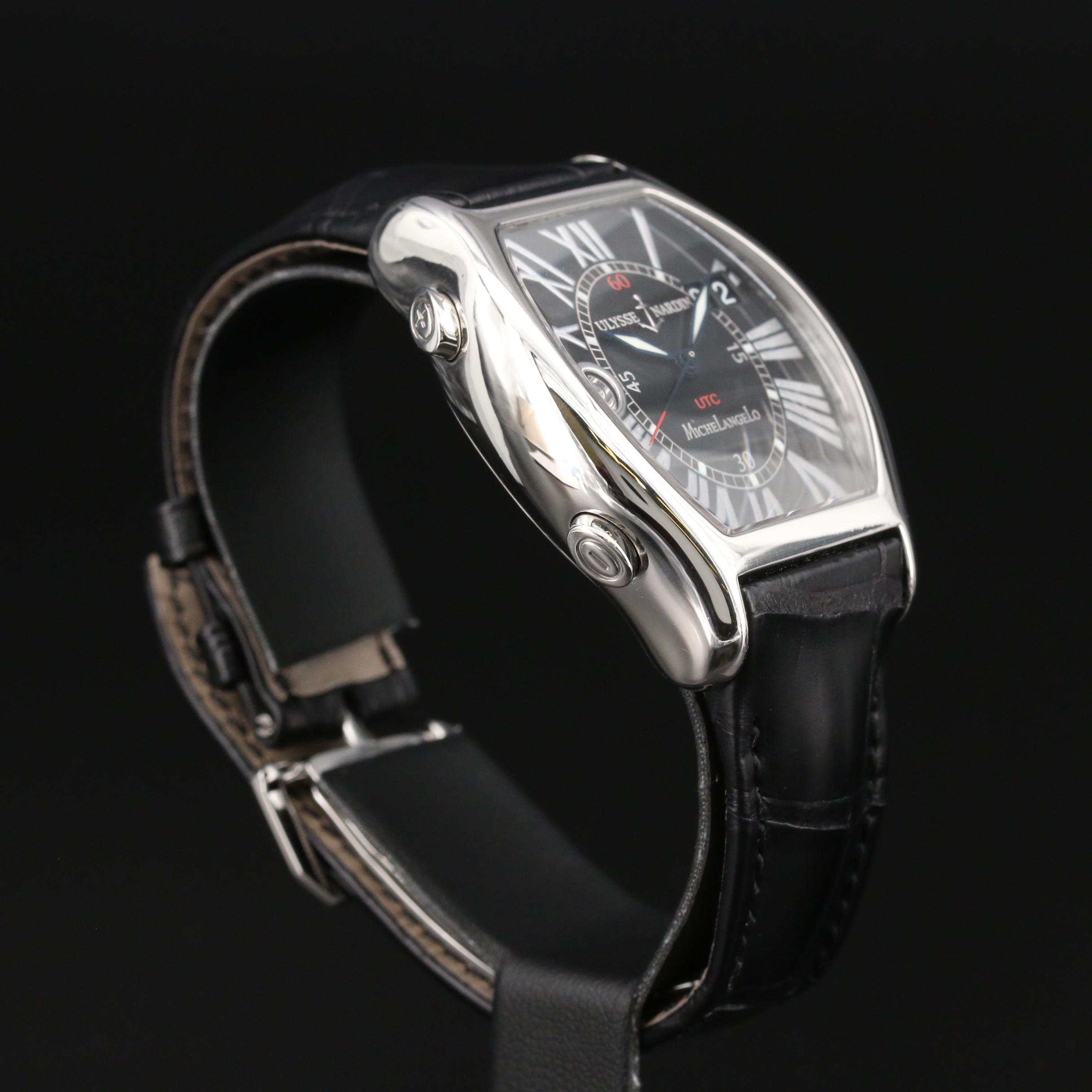 Ulysse Nardin "Michelangelo" UTC Dual Time Stainless Steel Automatic Watch