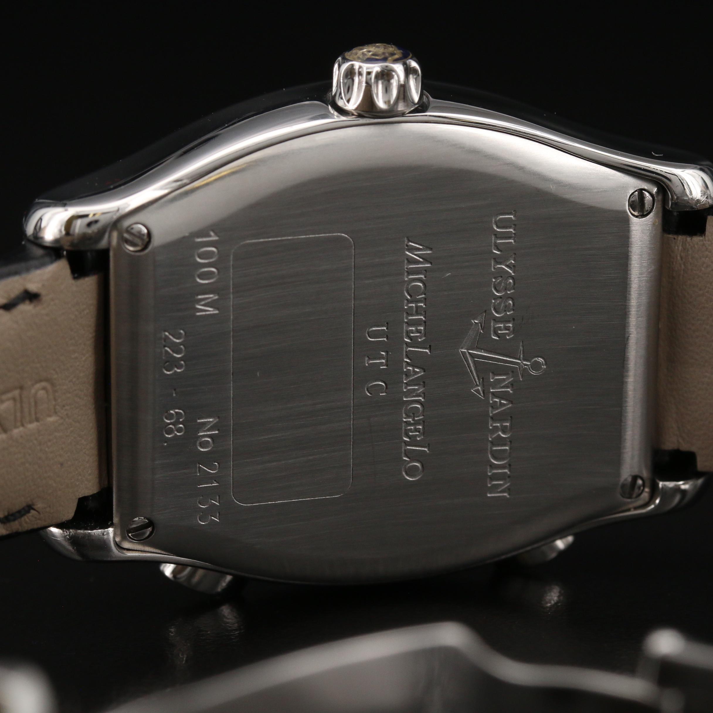 Ulysse Nardin "Michelangelo" UTC Dual Time Stainless Steel Automatic Watch