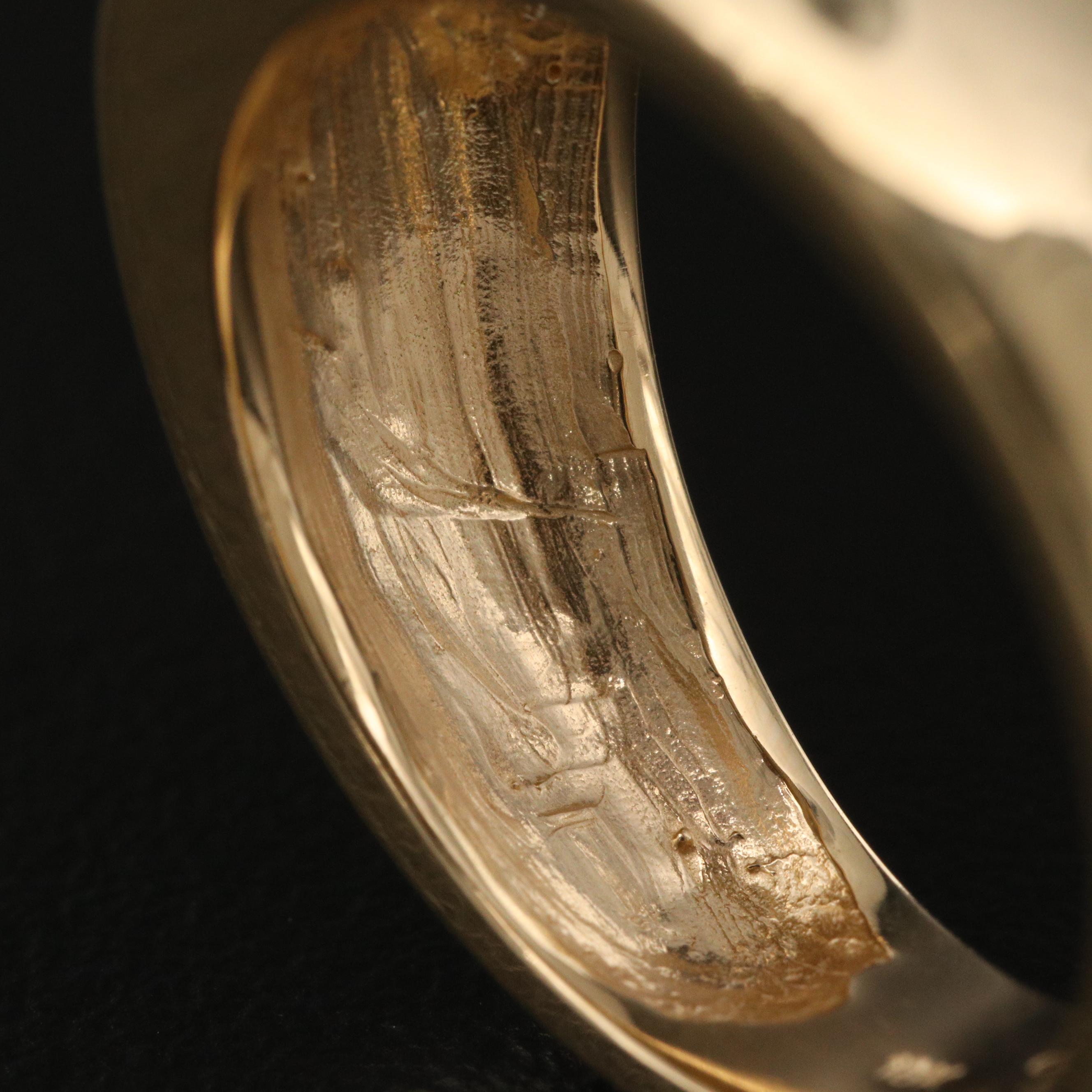 Israel Gady Shemesh 18K 0.96 CT Gypsy Set Diamond Solitaire Band
