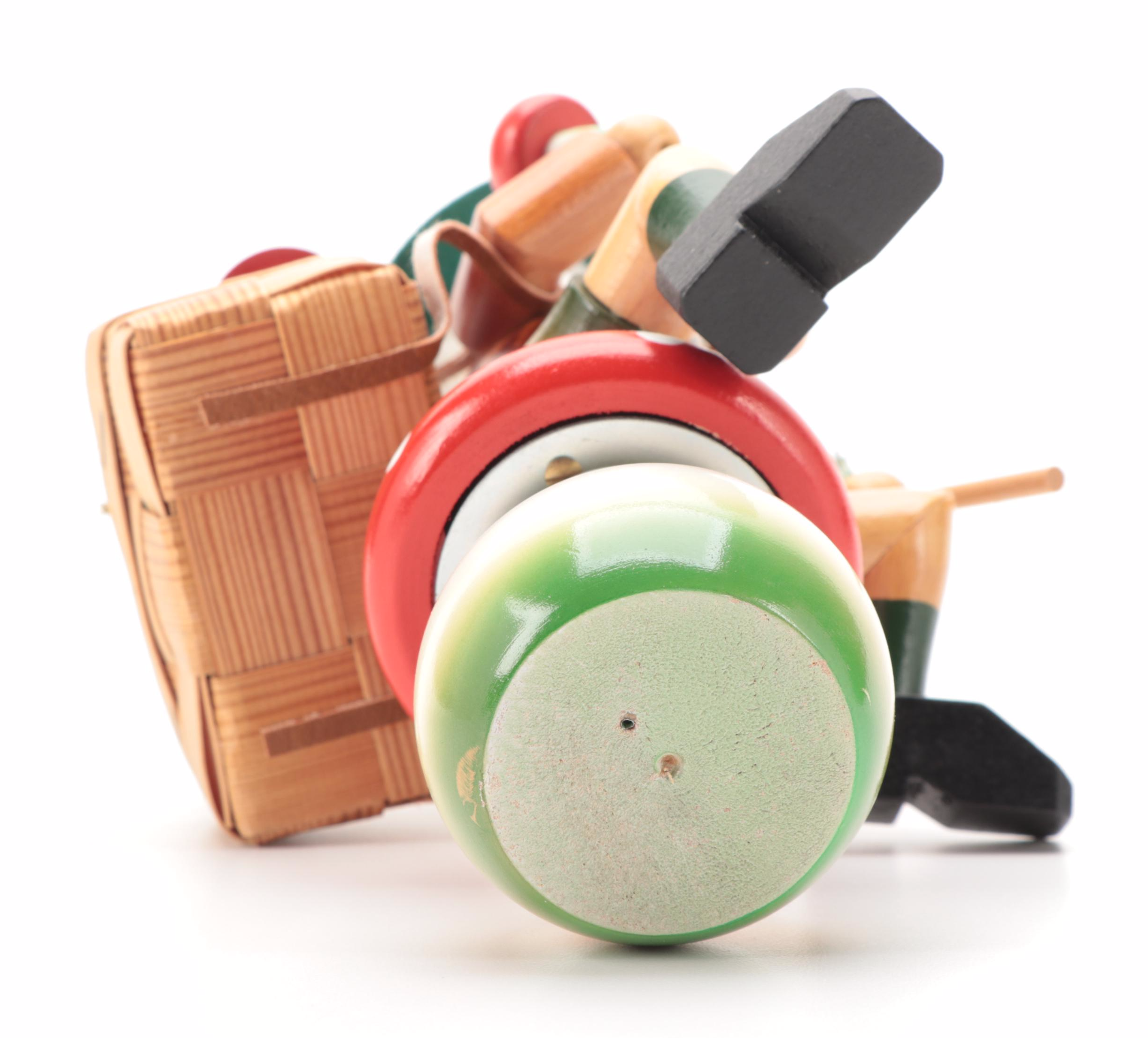 Steinbach Style Mushroom Rider Smoker Musical Toadstool