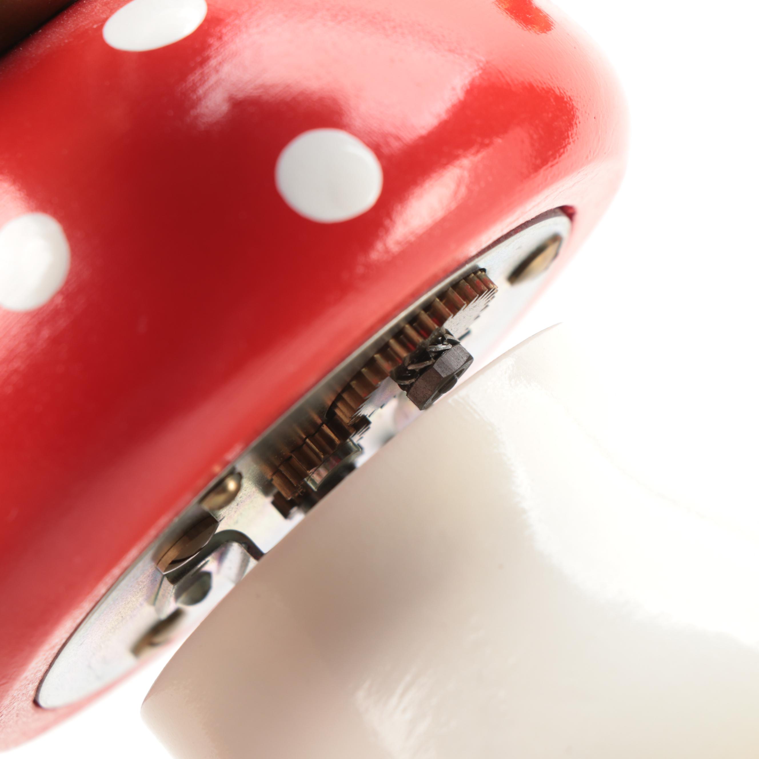 Steinbach Style Mushroom Rider Smoker Musical Toadstool