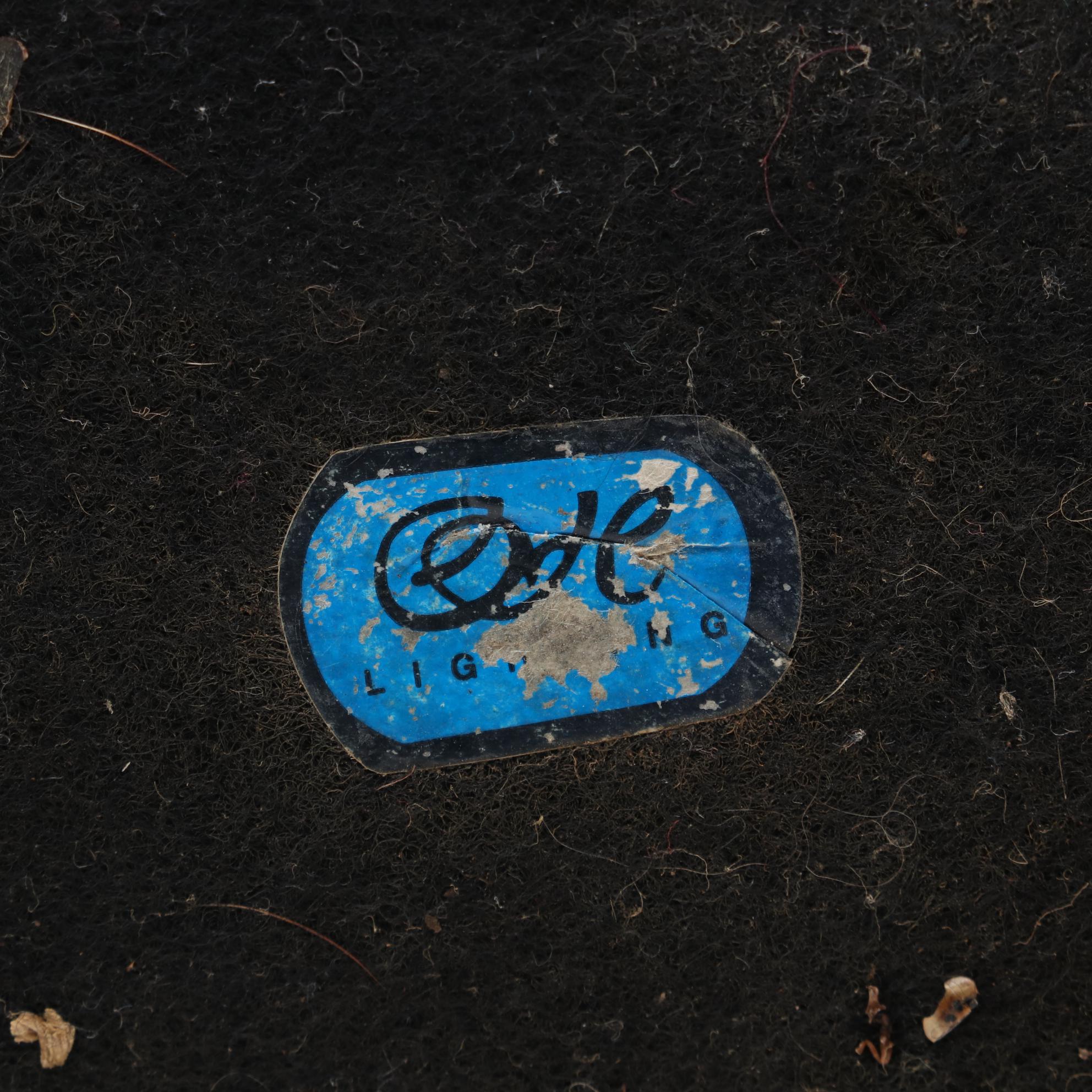 Ode Lighting "Embraced Lovers" Resin and Slag Glass Table Lamp