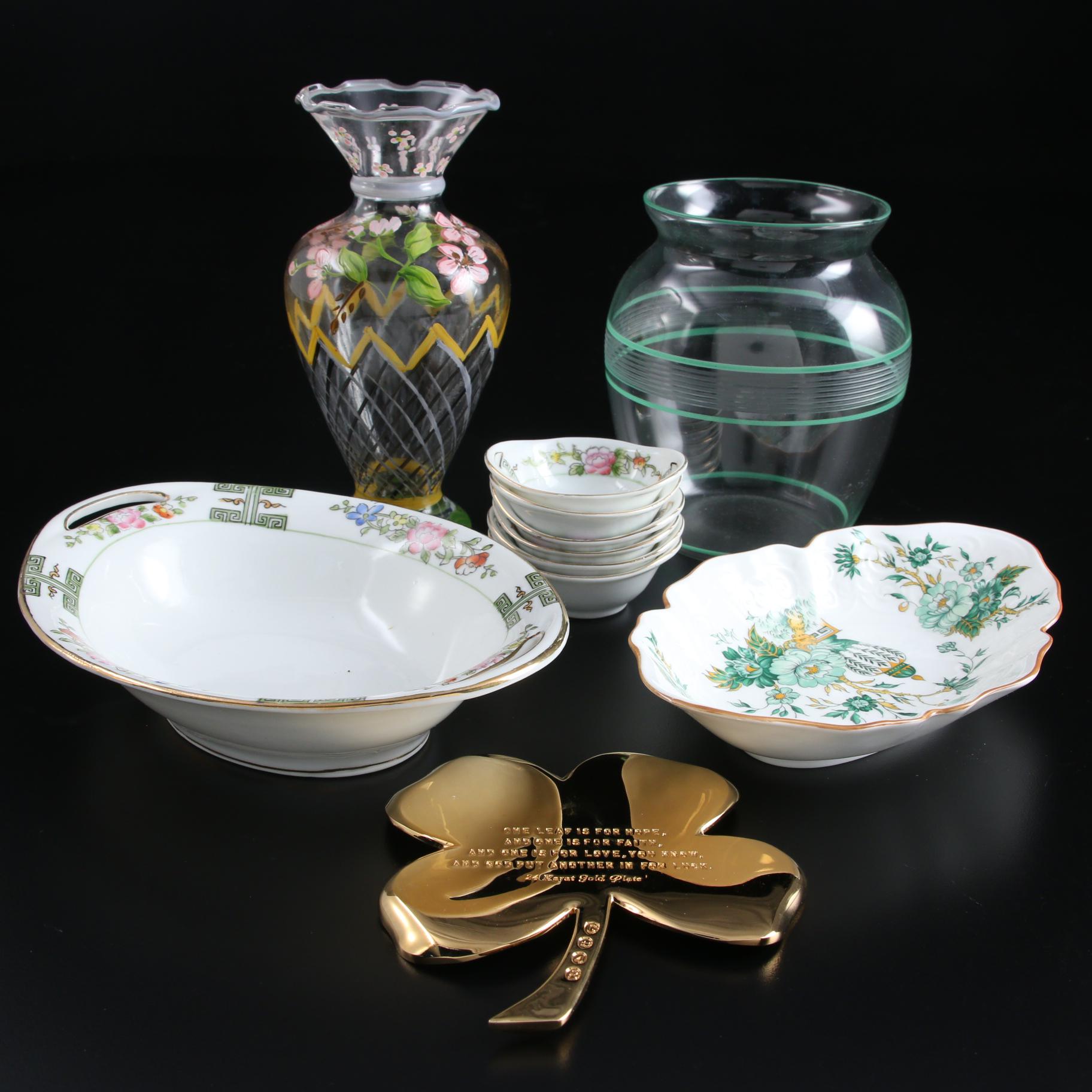 Nippon Hand-Painted Porcelain Serveware and Other Décor