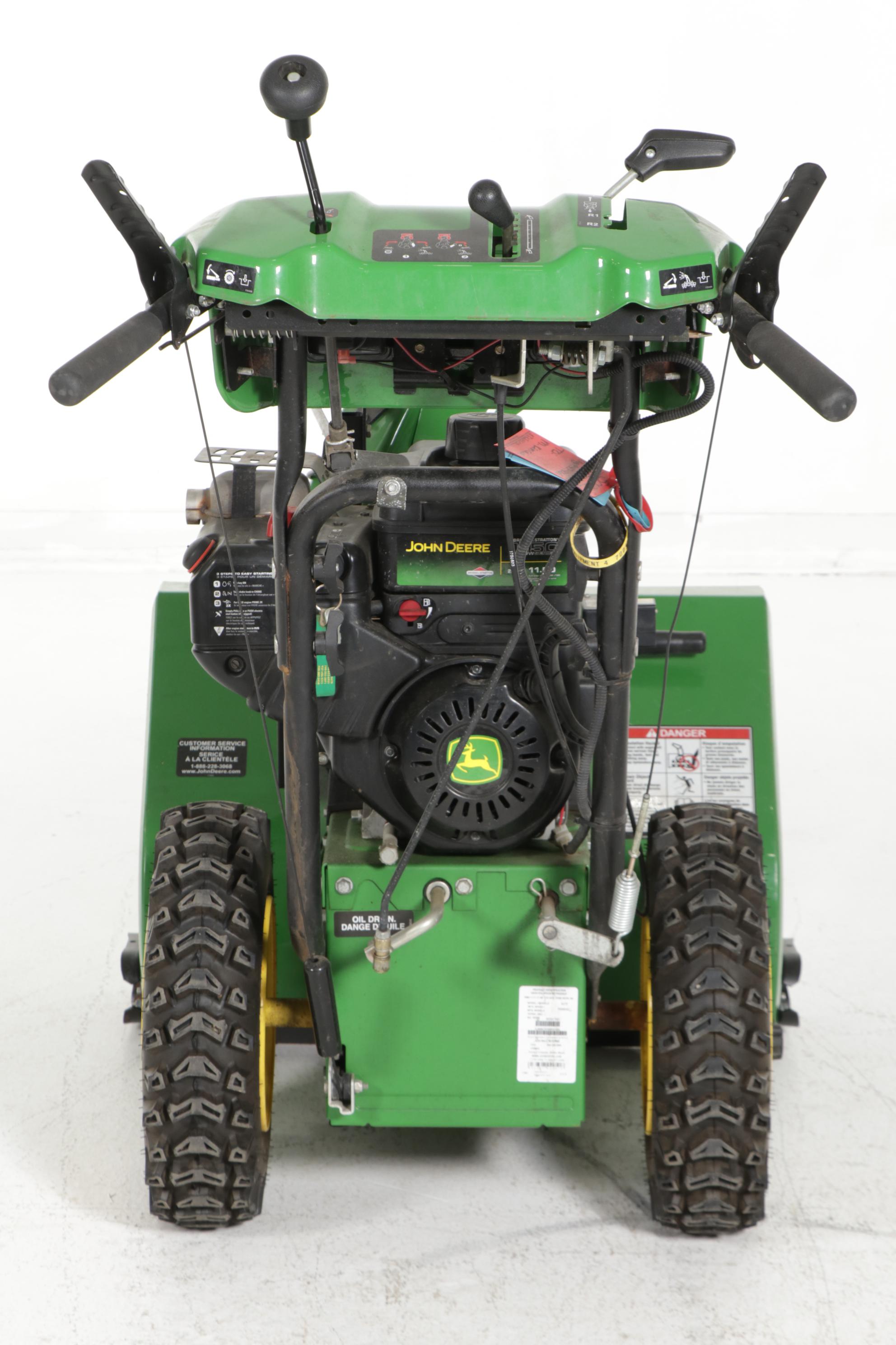 John Deere Model 827E Snow Thrower, 2011