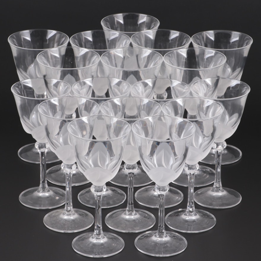 Cristal D'Arques-Durand "Florence" Crystal Wine Glasses and Water Goblets