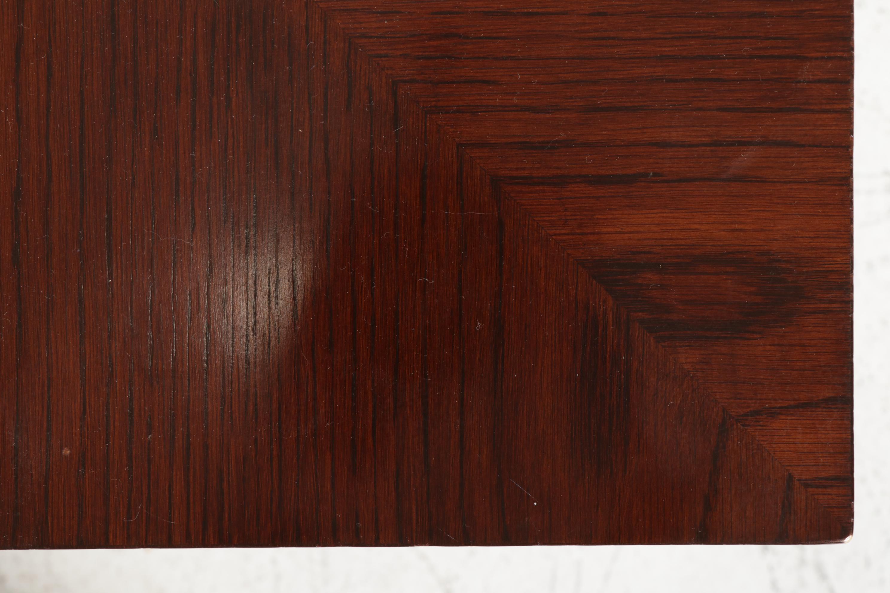 Gianni Furniture for Office Suites Mid Century Modern Wood and Metal Table