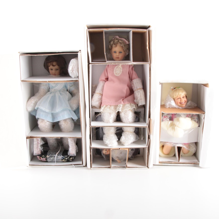 Collection of the Masters by Richard Simmons Dolls in Boxes, Late 20th Century