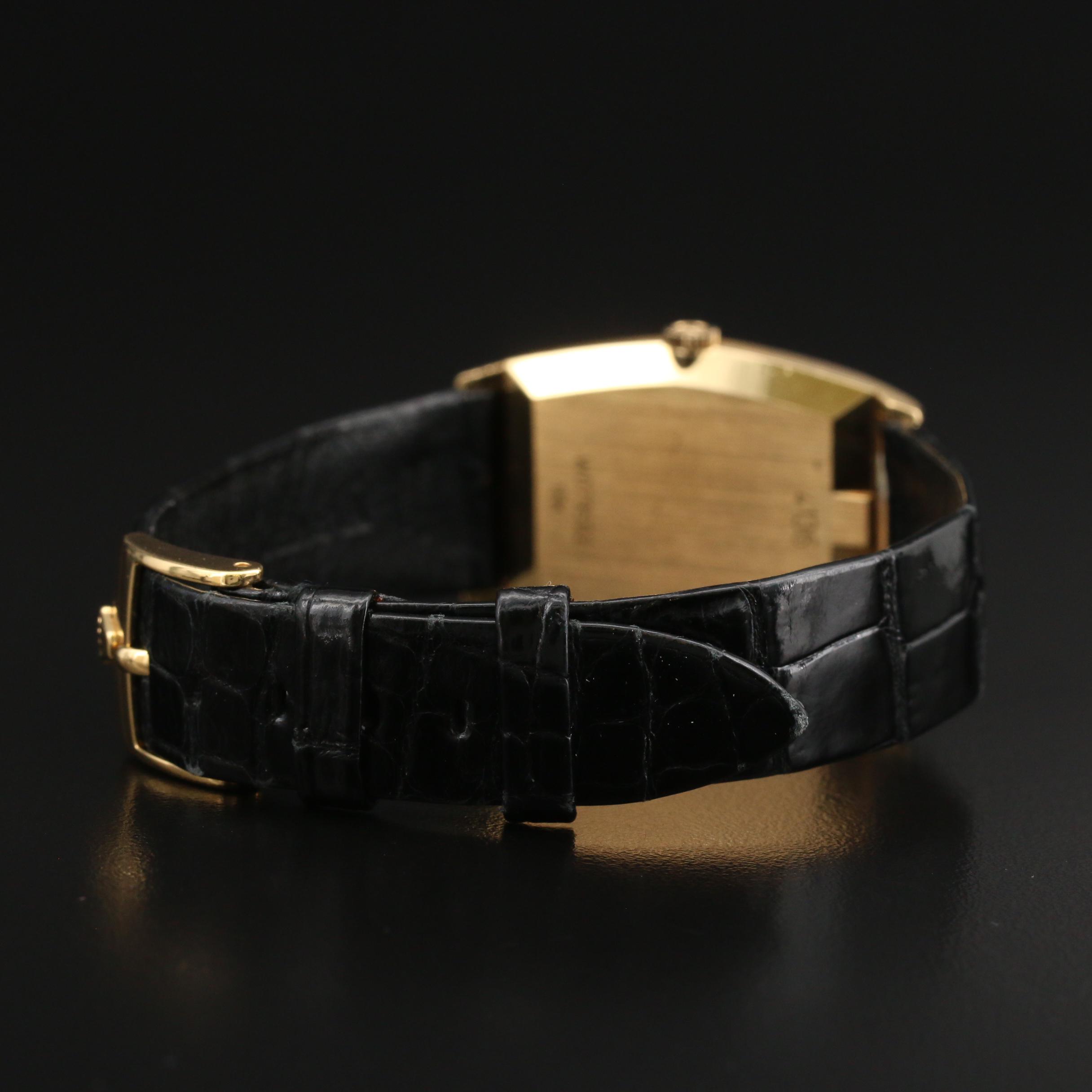 1995 Rolex Cellini 4136 18K Gold Stem Wind Watch