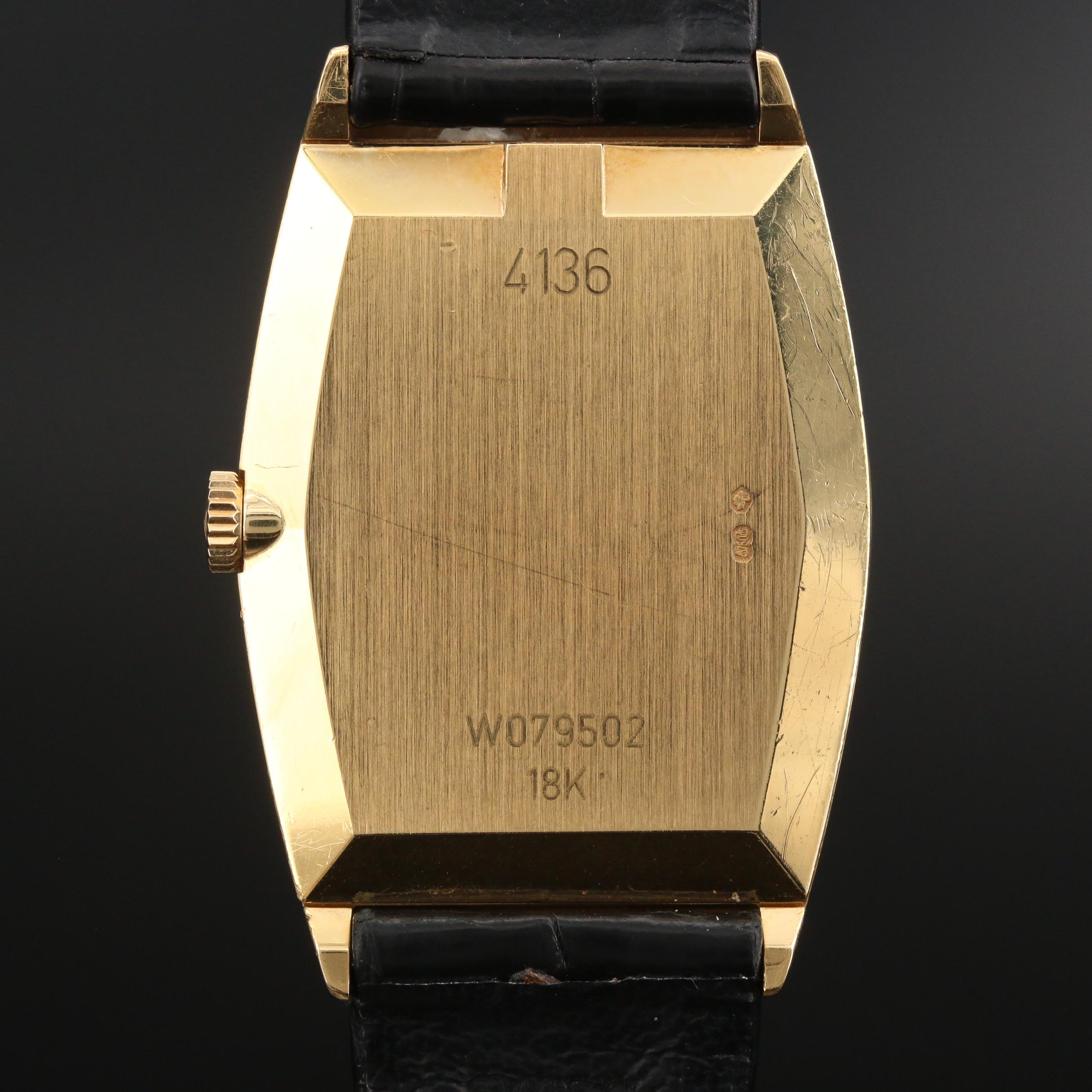 1995 Rolex Cellini 4136 18K Gold Stem Wind Watch