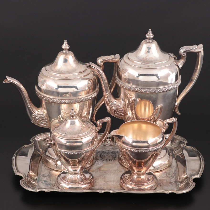 Hartford Sterling Co. Silver Plate Tea and Coffee Service, Early 20th Century