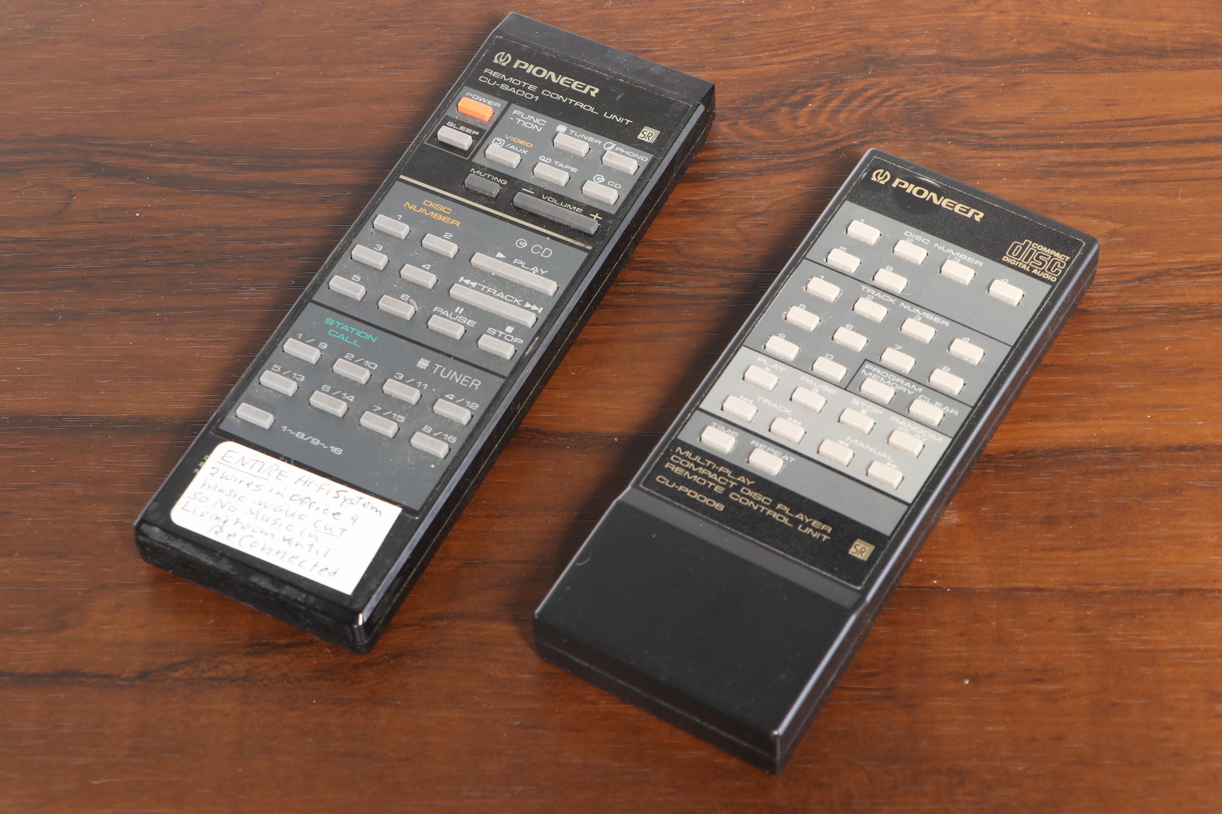 Pioneer Stereo Sound System with Disk Player, Turntable, and Floor Speakers