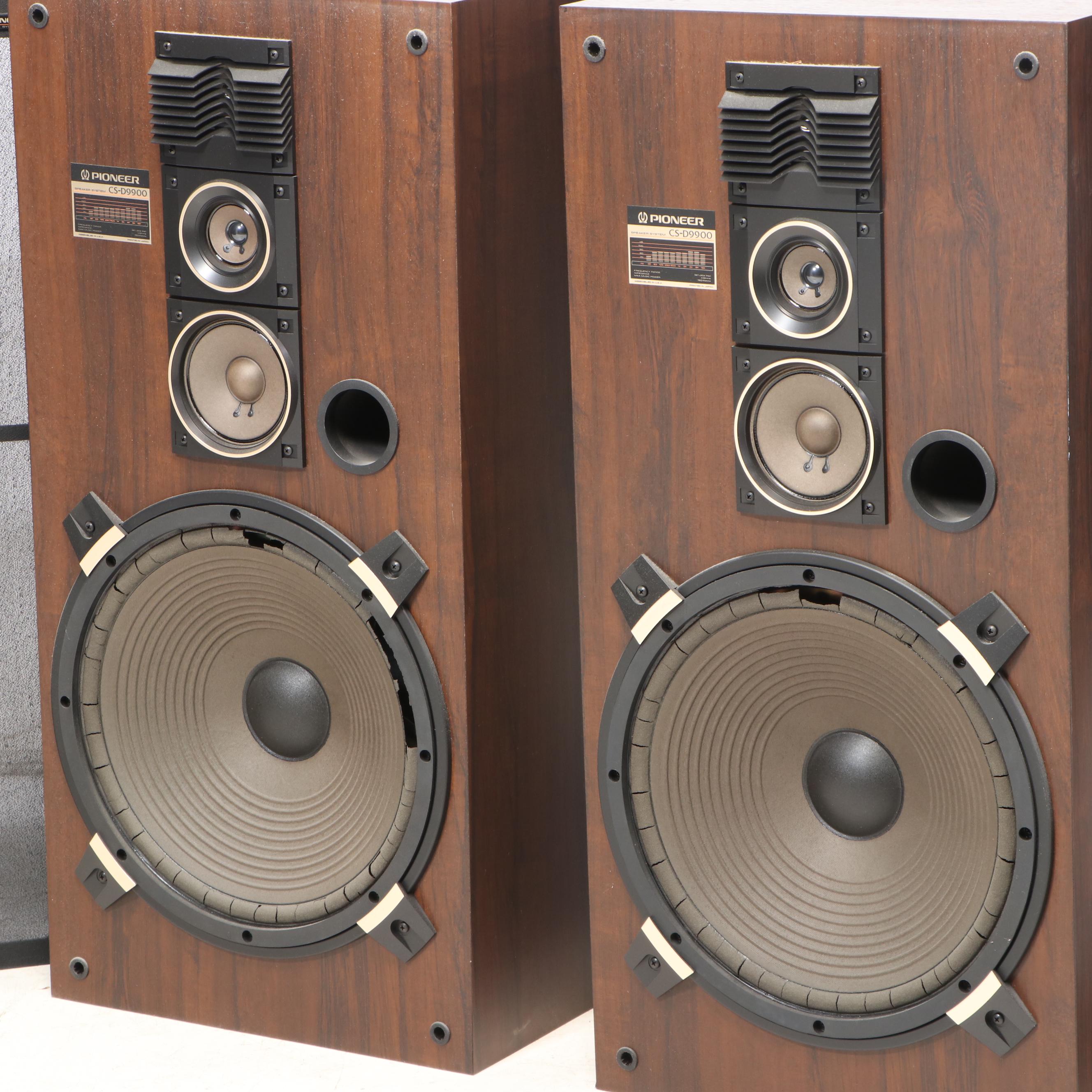 Pioneer Stereo Sound System with Disk Player, Turntable, and Floor Speakers