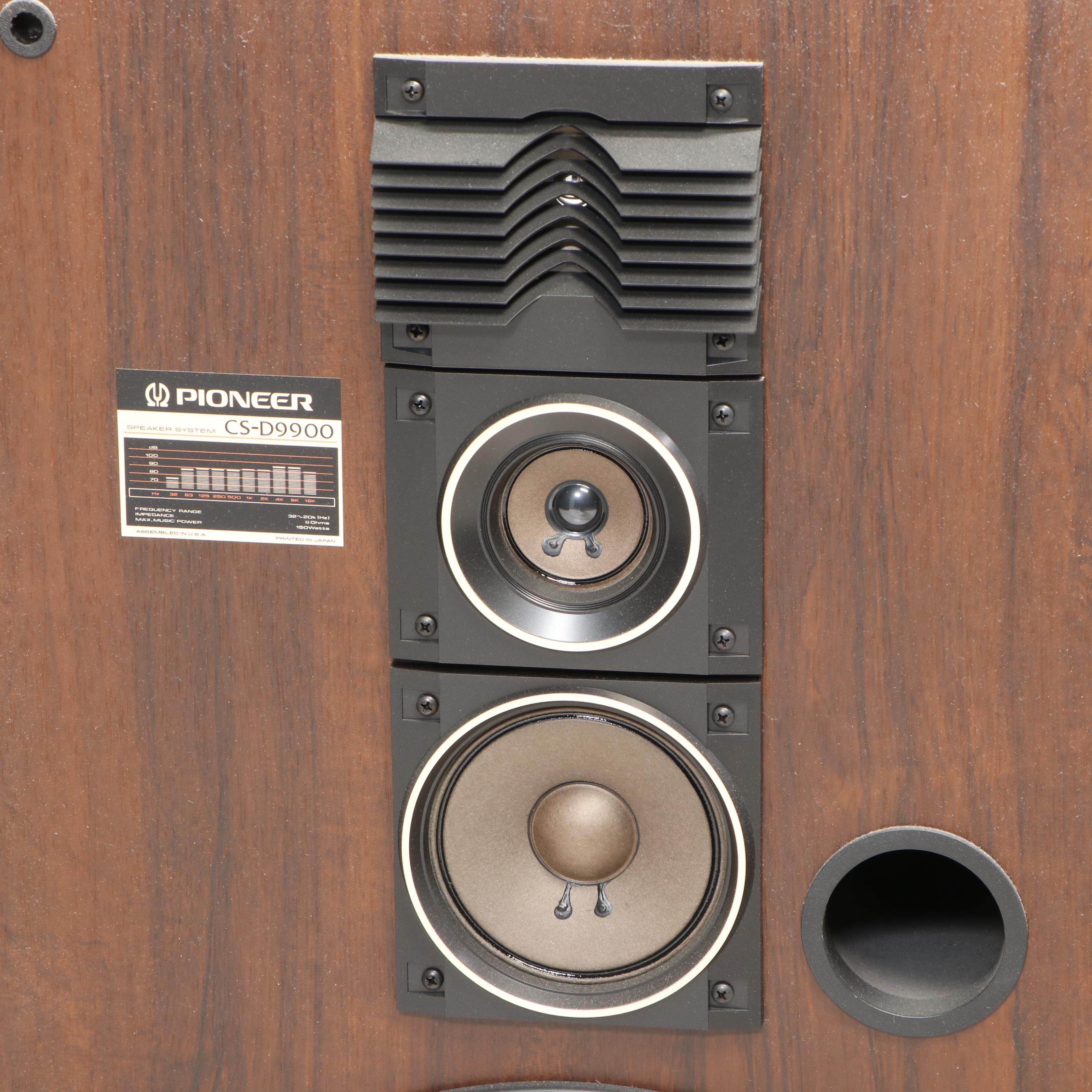 Pioneer Stereo Sound System with Disk Player, Turntable, and Floor Speakers