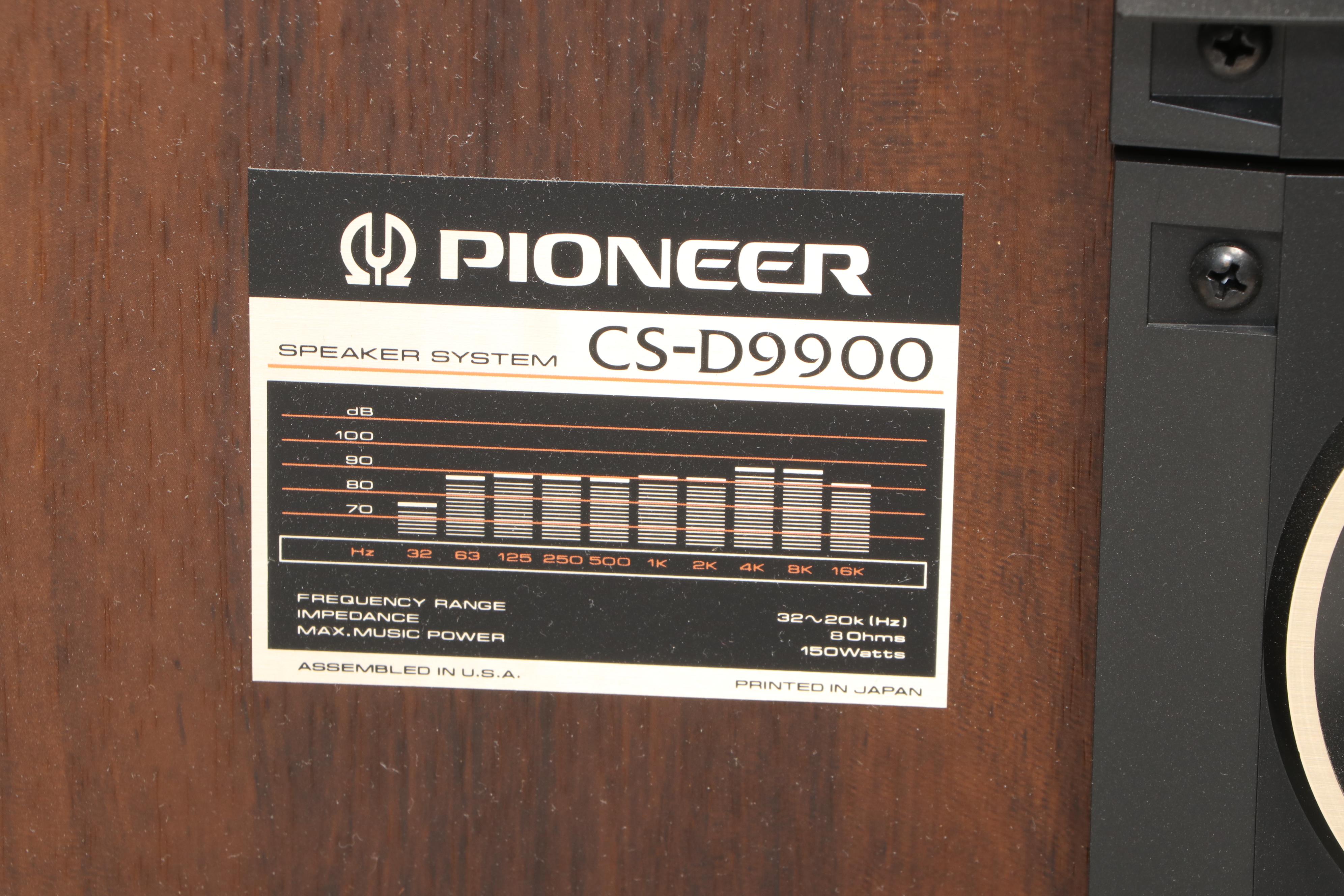 Pioneer Stereo Sound System with Disk Player, Turntable, and Floor Speakers