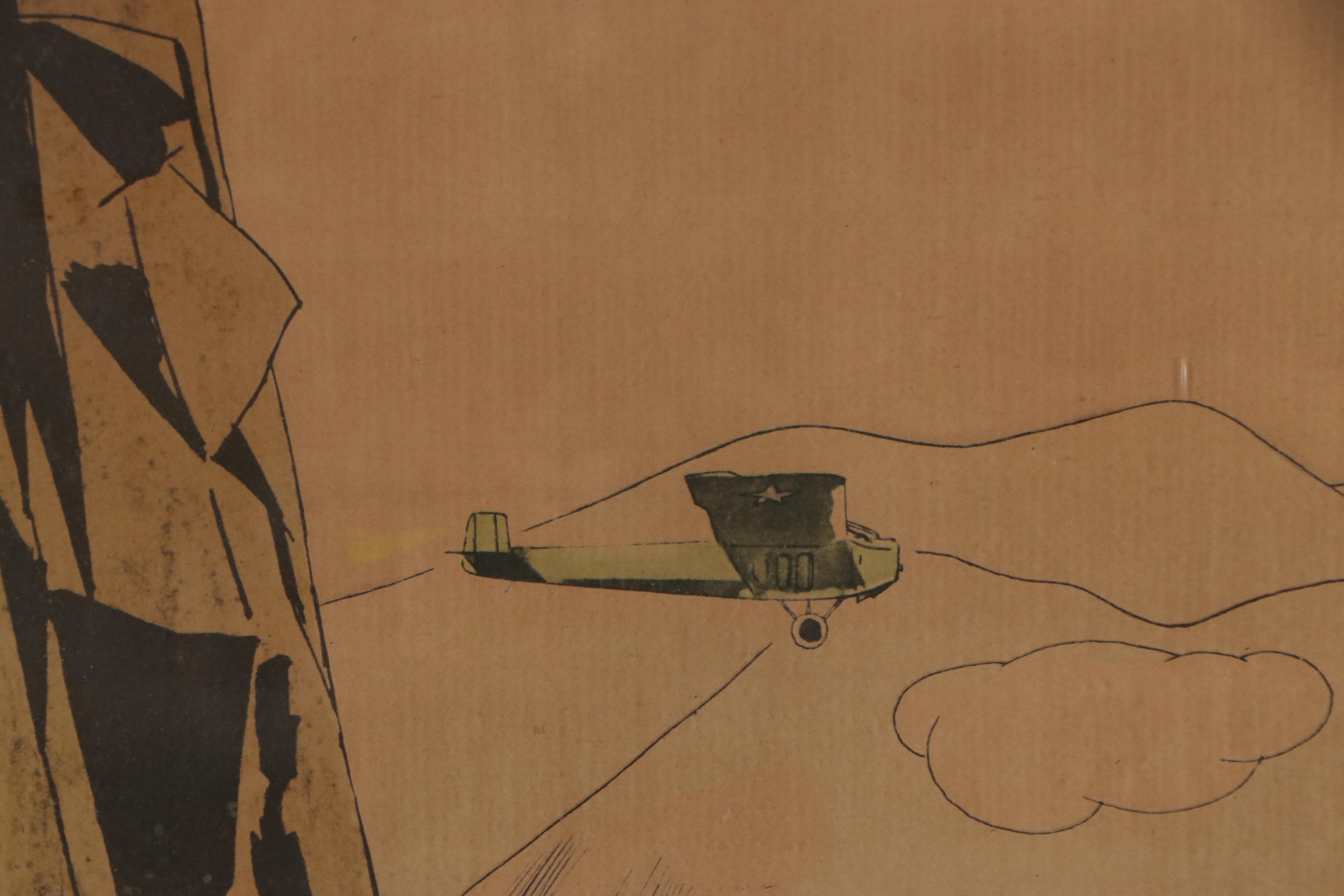 Color Halftones after Frank Lemon of Air Exploits, 1928