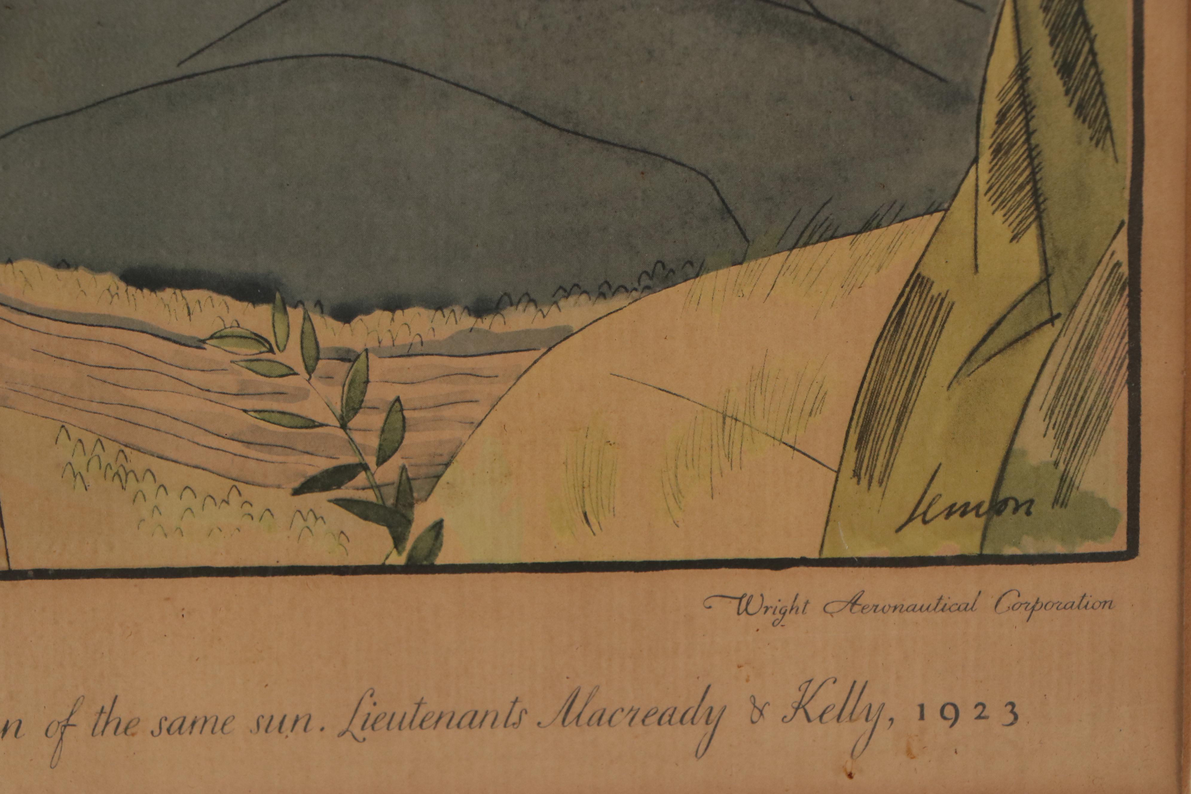 Color Halftones after Frank Lemon of Air Exploits, 1928