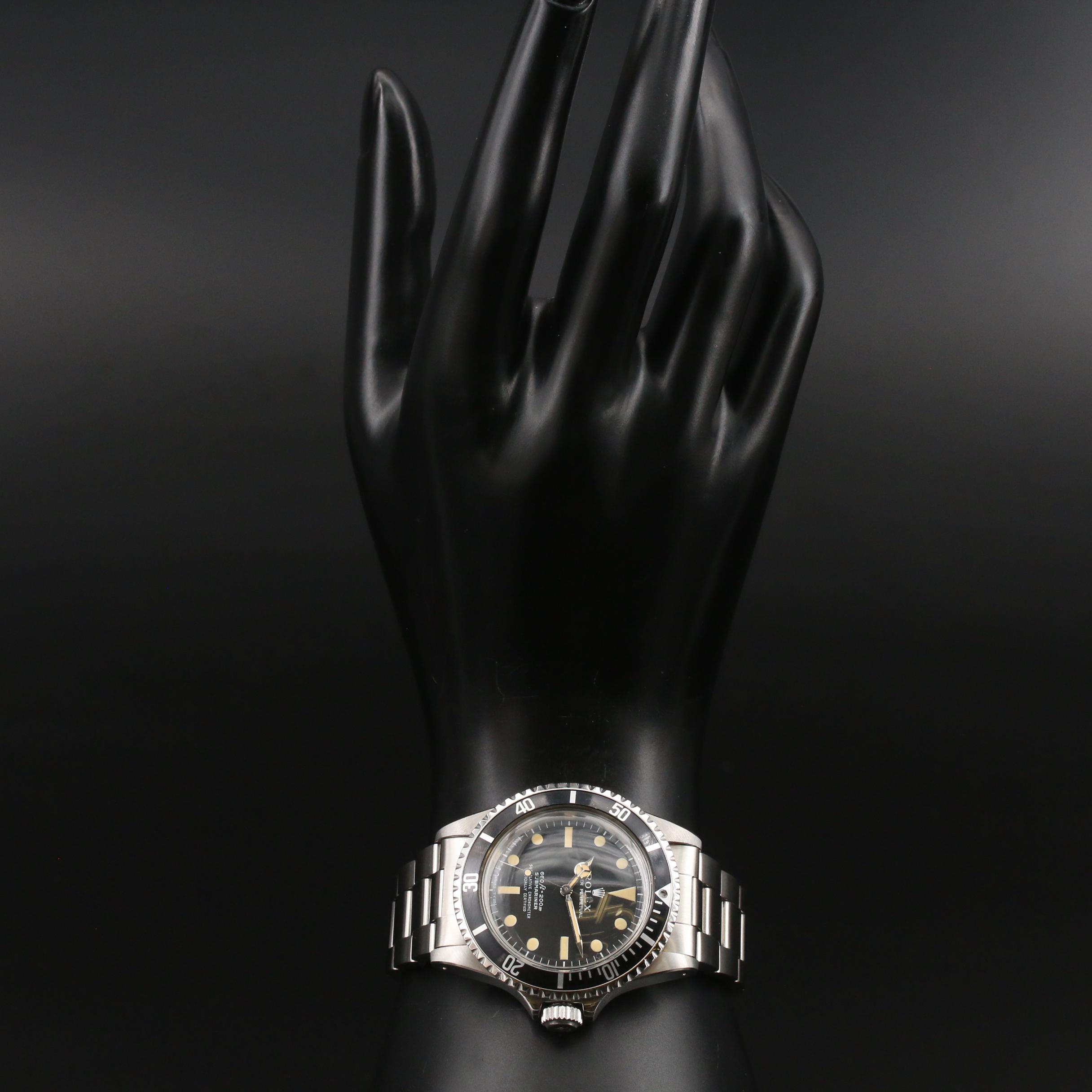 1967 Rolex Submariner Stainless Steel Automatic Watch