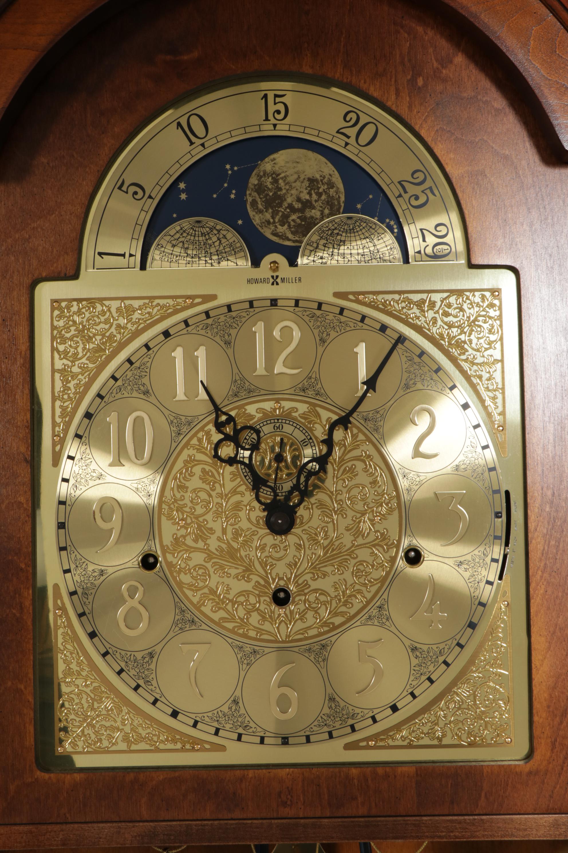 Howard Miller Grandfather Clock, Late 20th Century