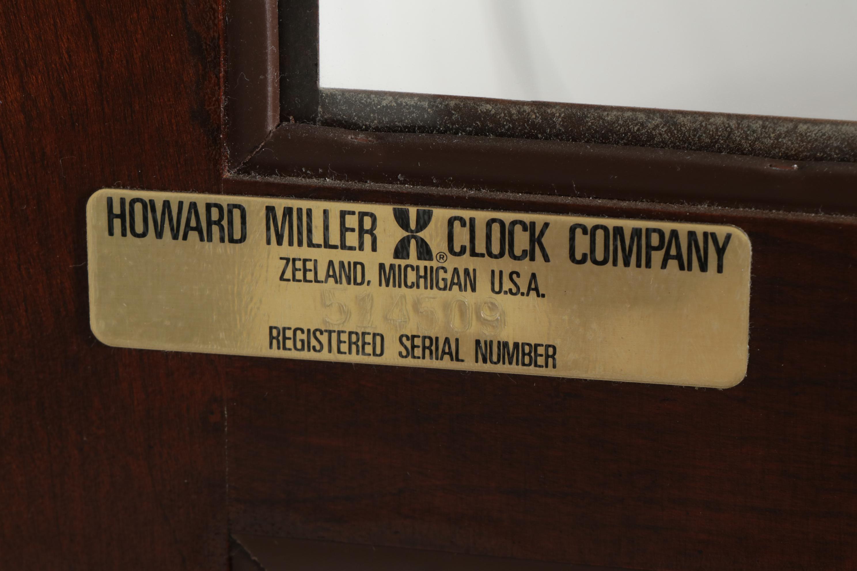 Howard Miller Grandfather Clock, Late 20th Century