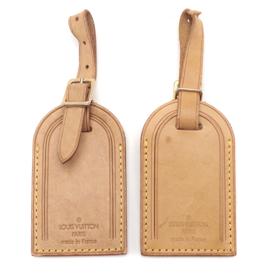 Louis Vuitton Luggage Tags in Vachetta Leather