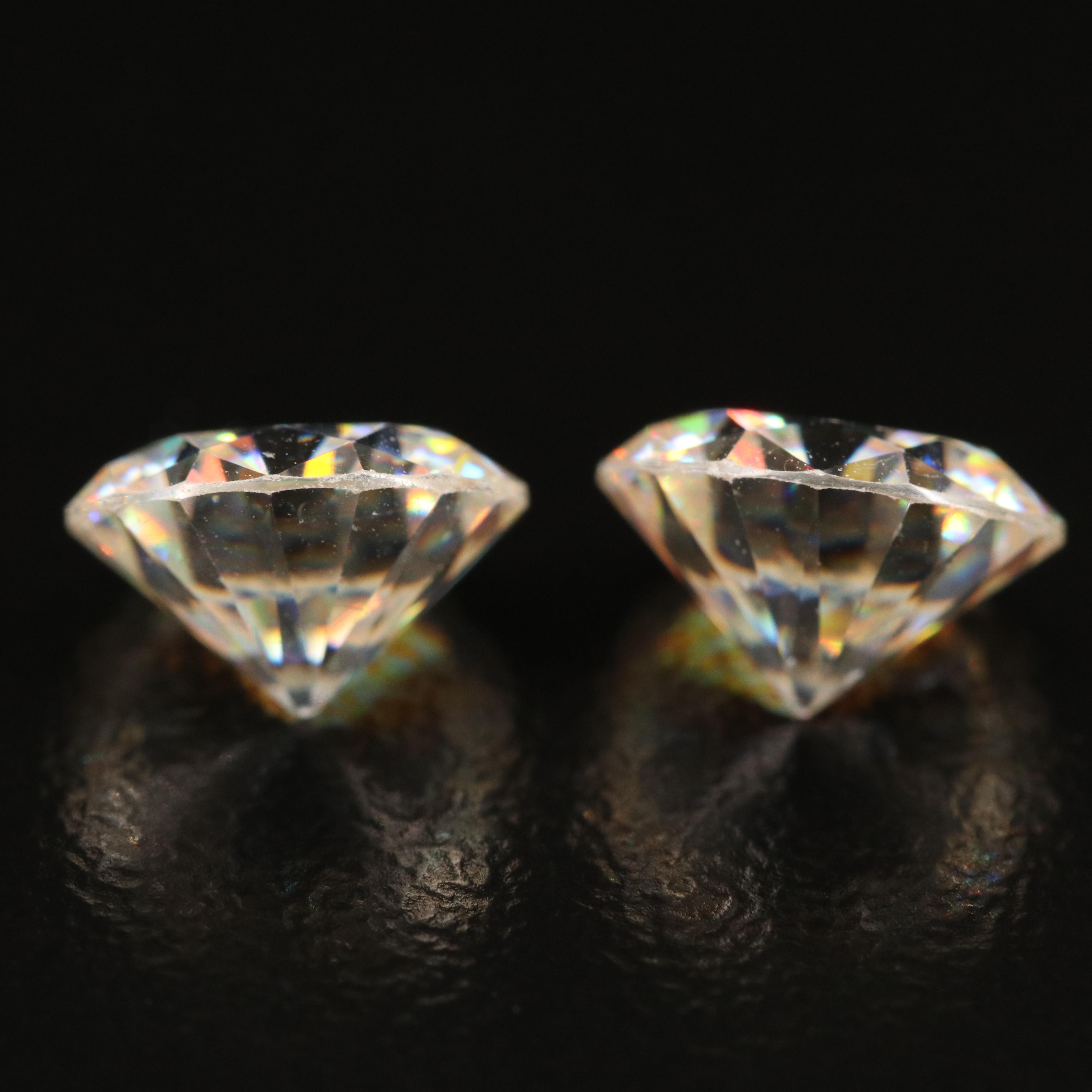 Loose 5.65 CTW Round Faceted Strontium Titanate