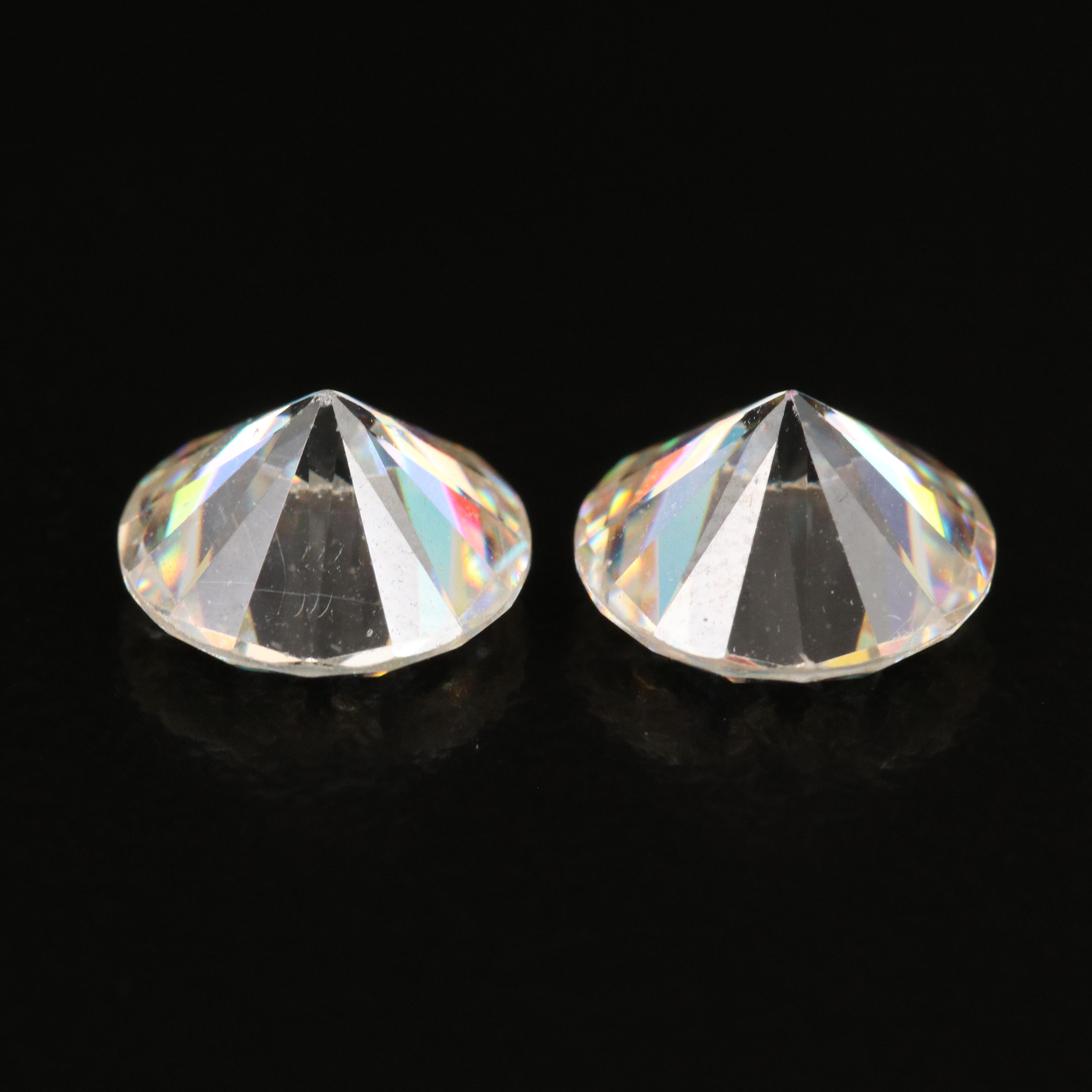 Loose 5.65 CTW Round Faceted Strontium Titanate