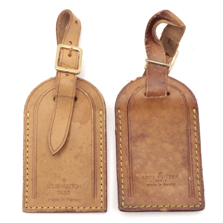 Louis Vuitton Vachetta Leather Luggage Tags