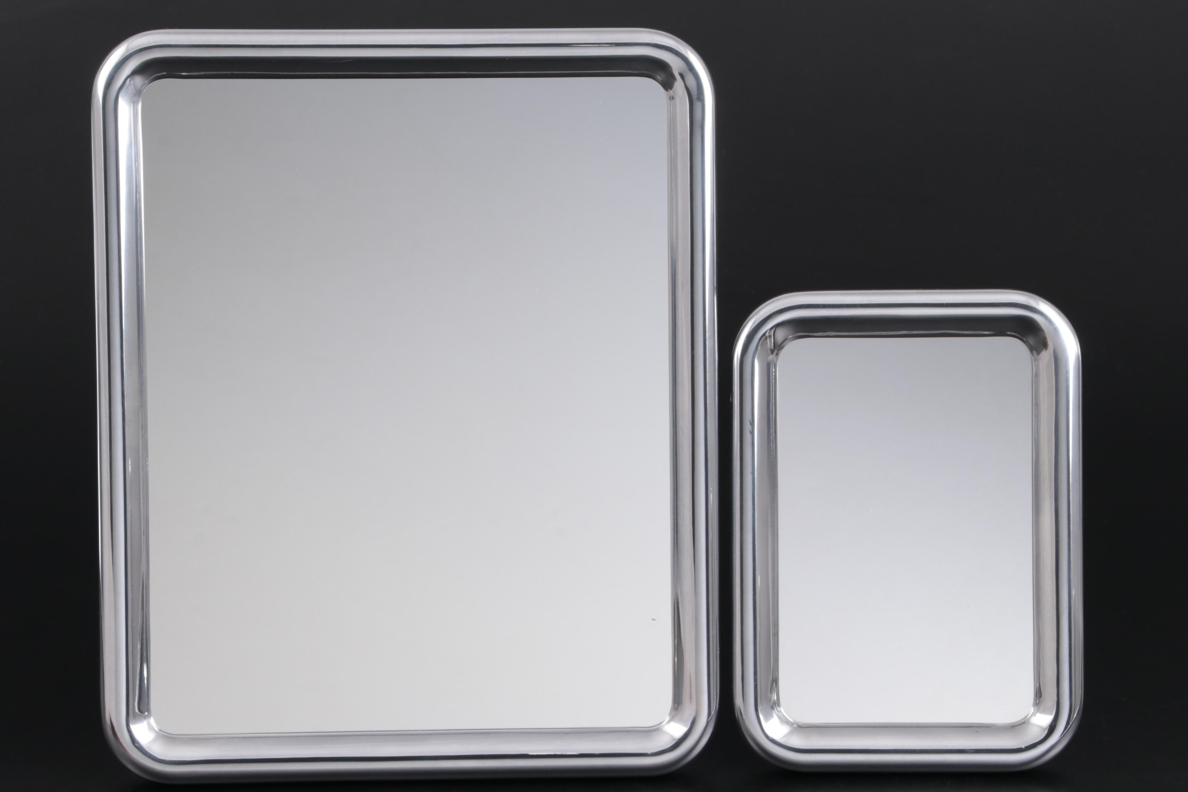 Georg Jensen "Tableau" Tabletop Mirrors with "Urkiola" Candlestick Holders