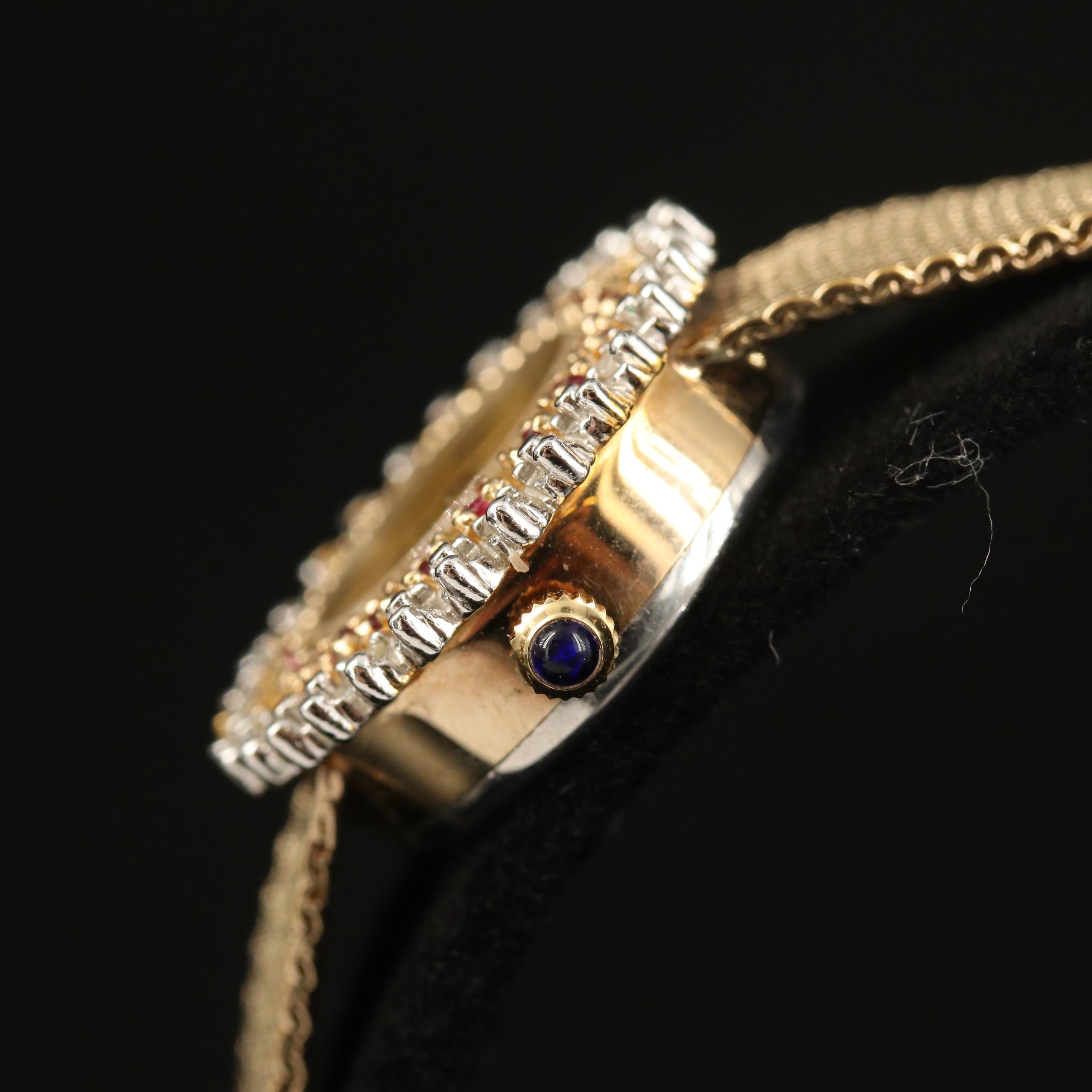 Dufonte Lucien Piccard  Ruby and Diamond Watch