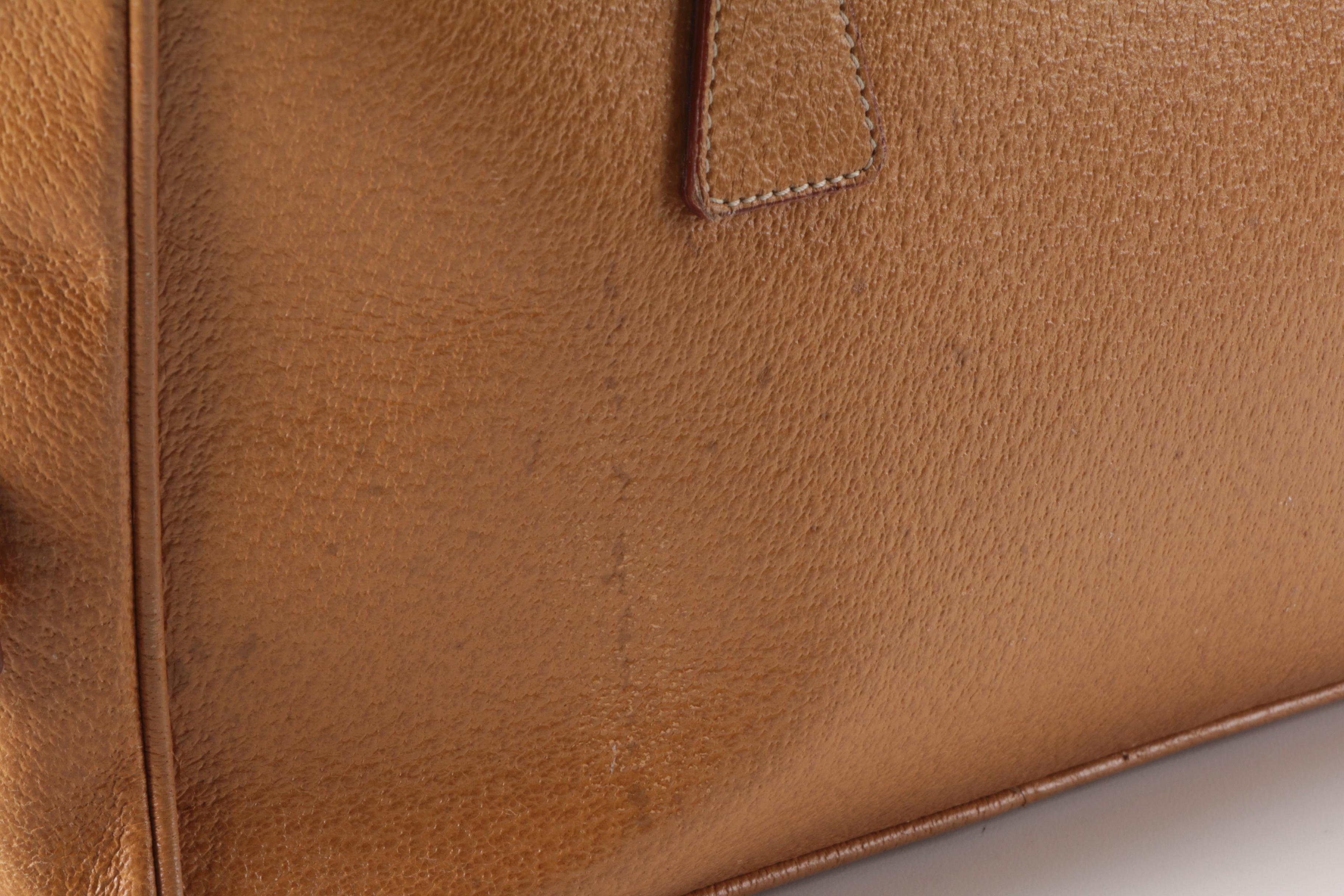 Prada Horizontal Sport Shoulder Bag in Brown Cinghiale Leather