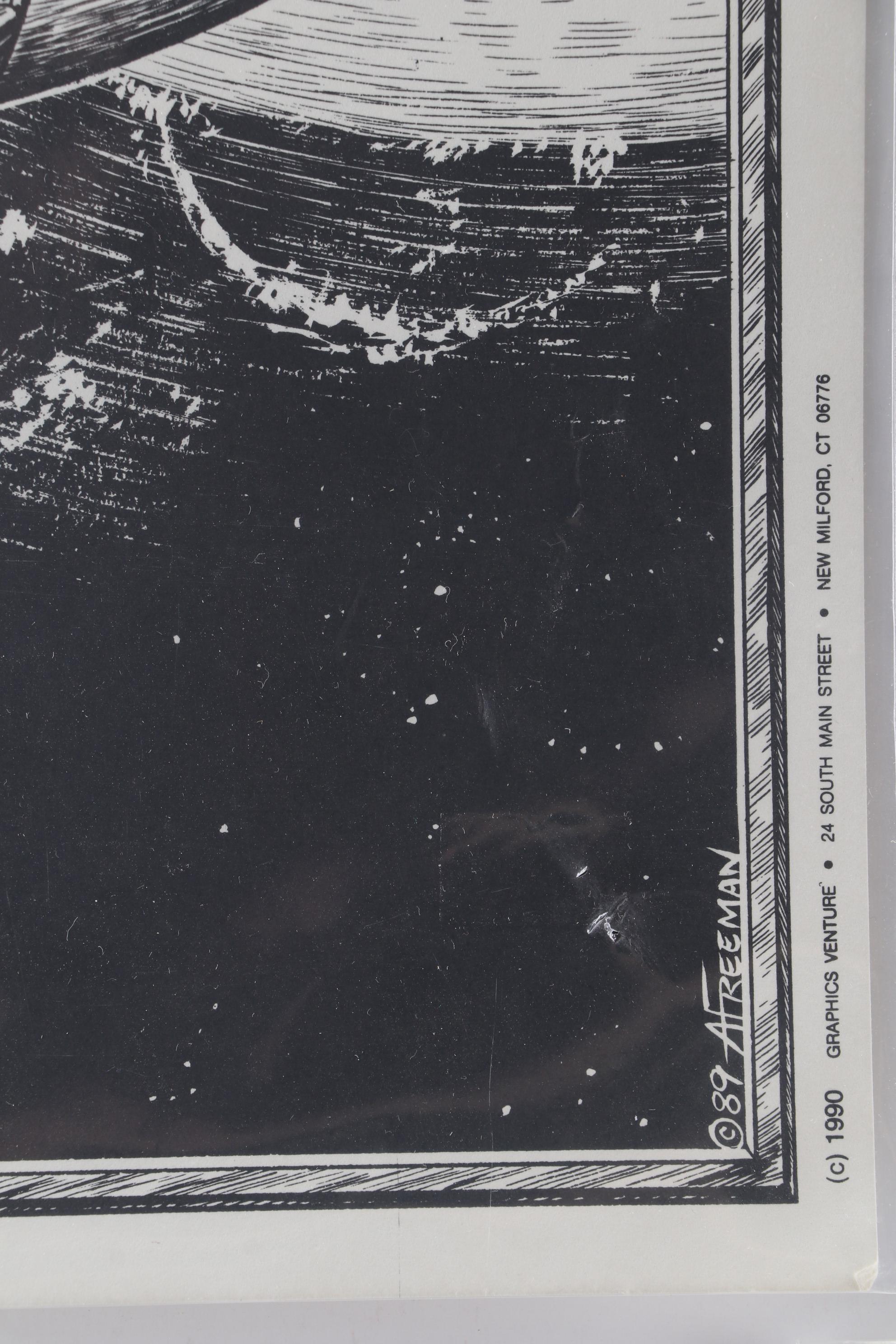 Allen Freemen Limited Edition and Gary Barker Drawings, Sketches, 1990s