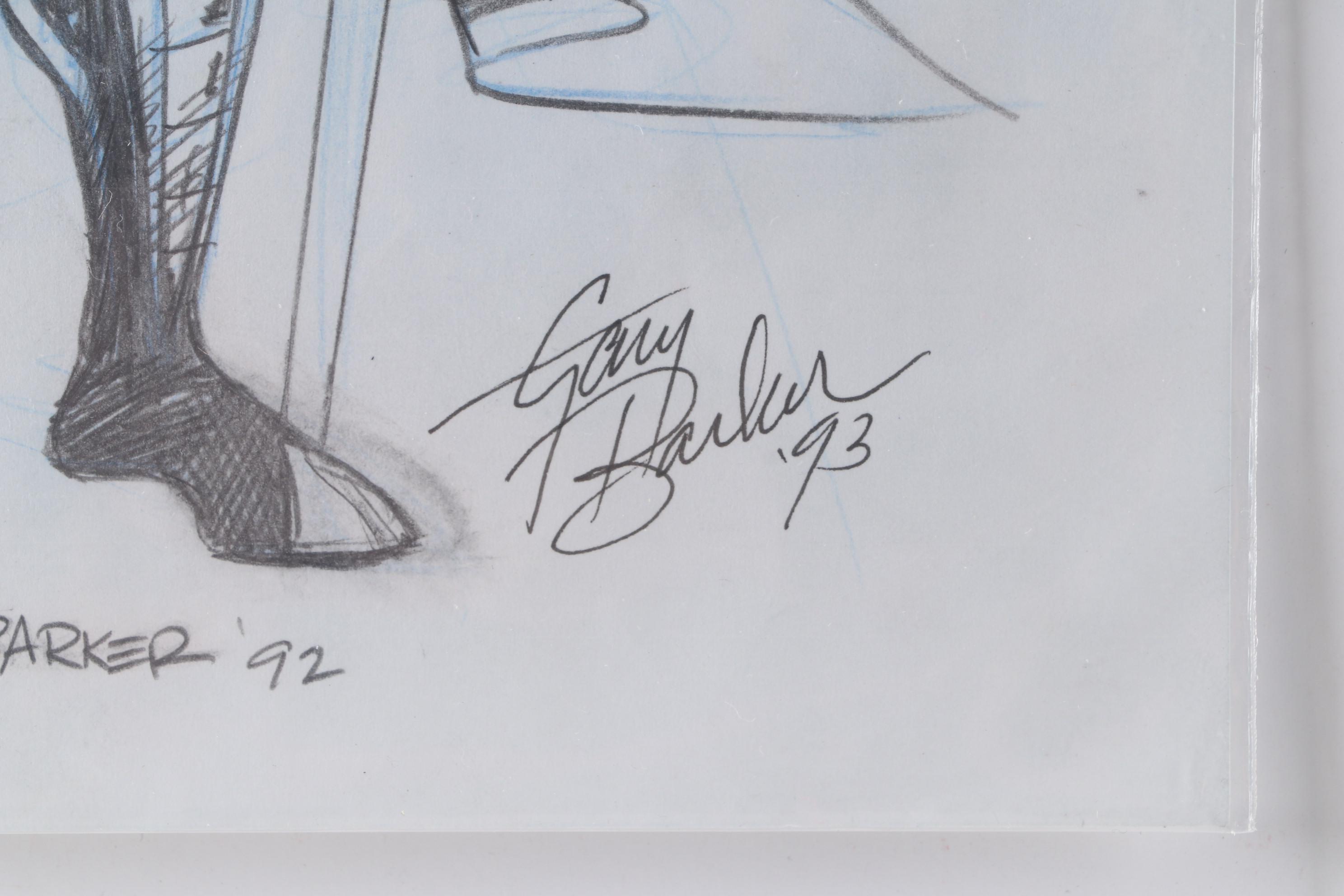 Allen Freemen Limited Edition and Gary Barker Drawings, Sketches, 1990s