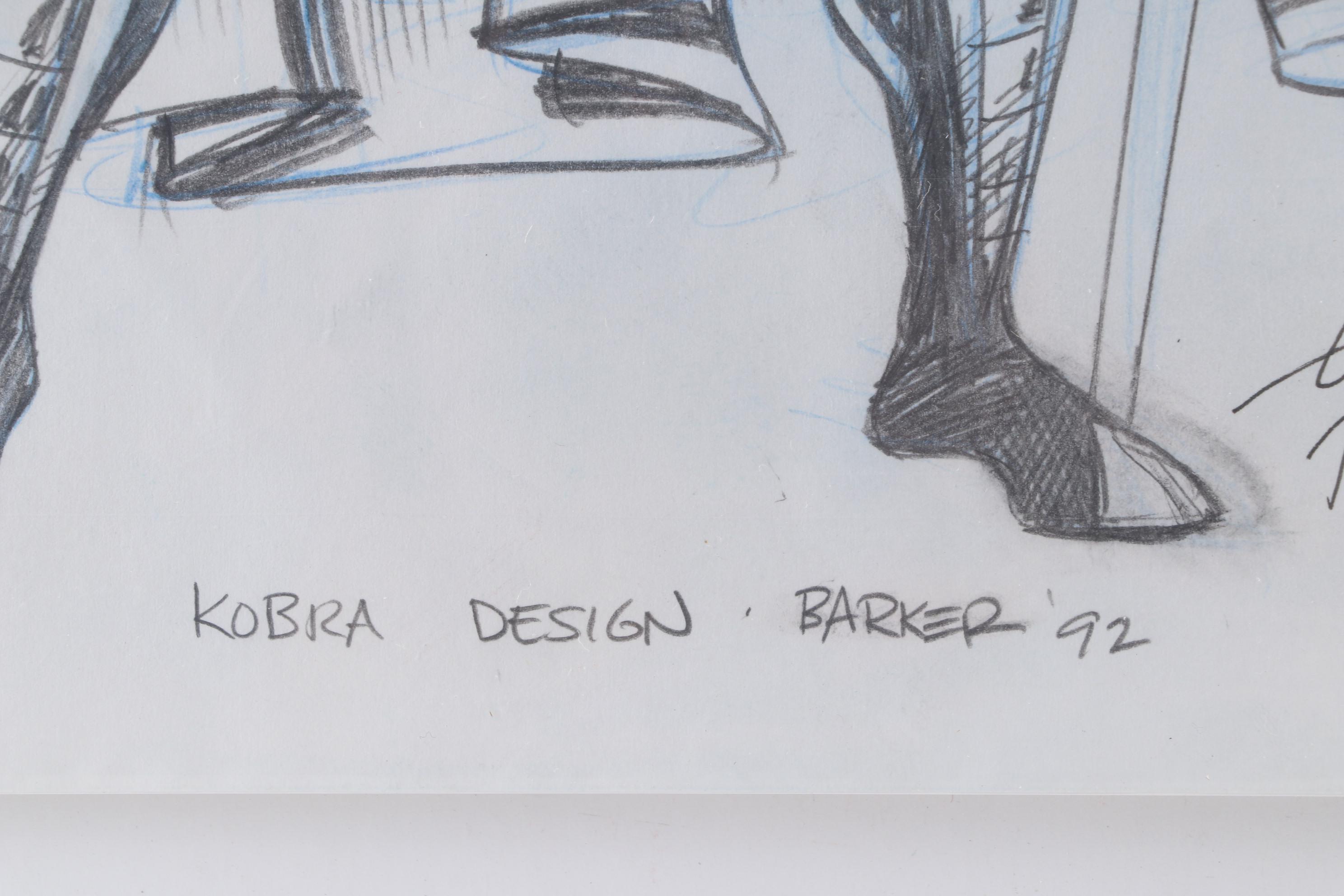 Allen Freemen Limited Edition and Gary Barker Drawings, Sketches, 1990s