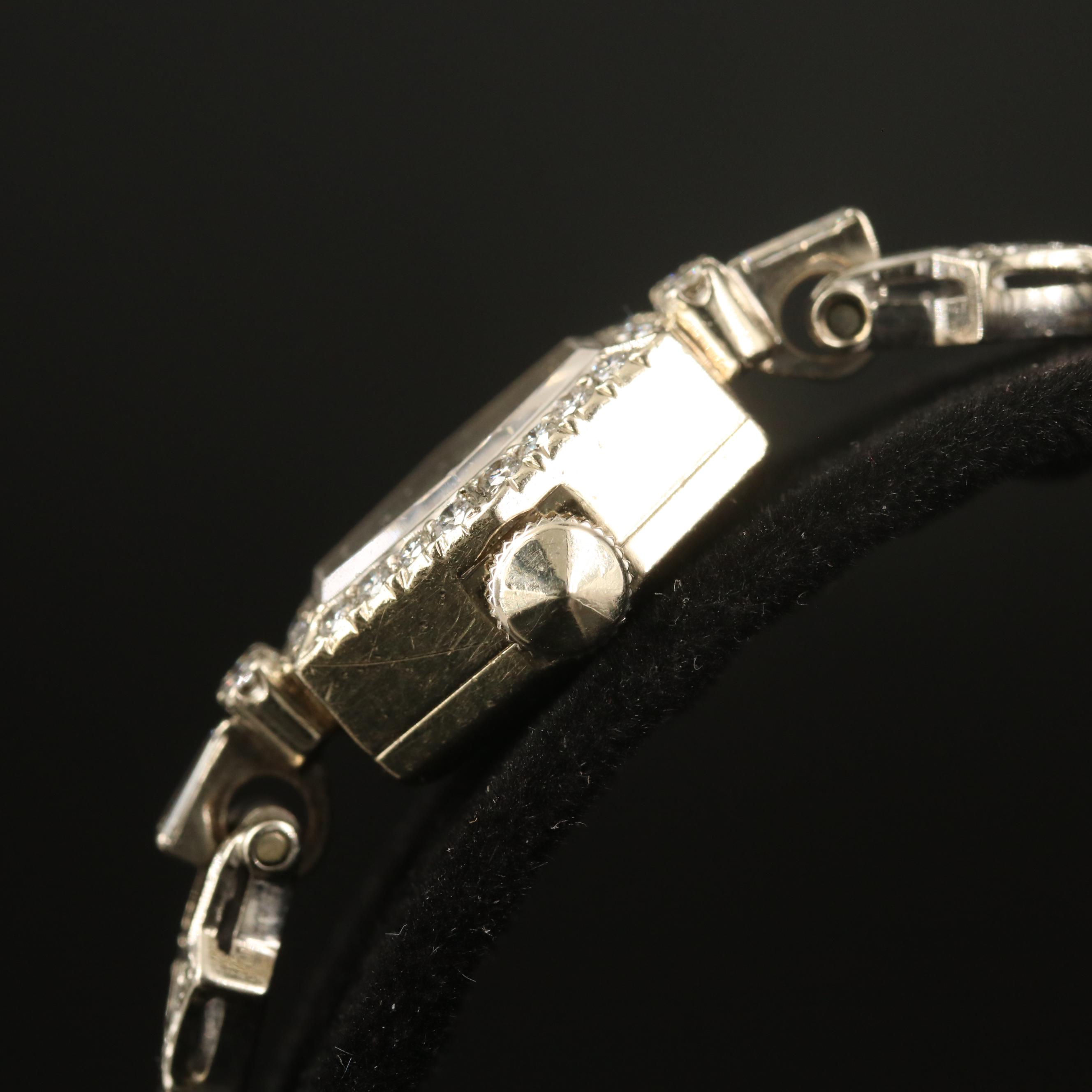 14K Vintage Movado Diamond Watch