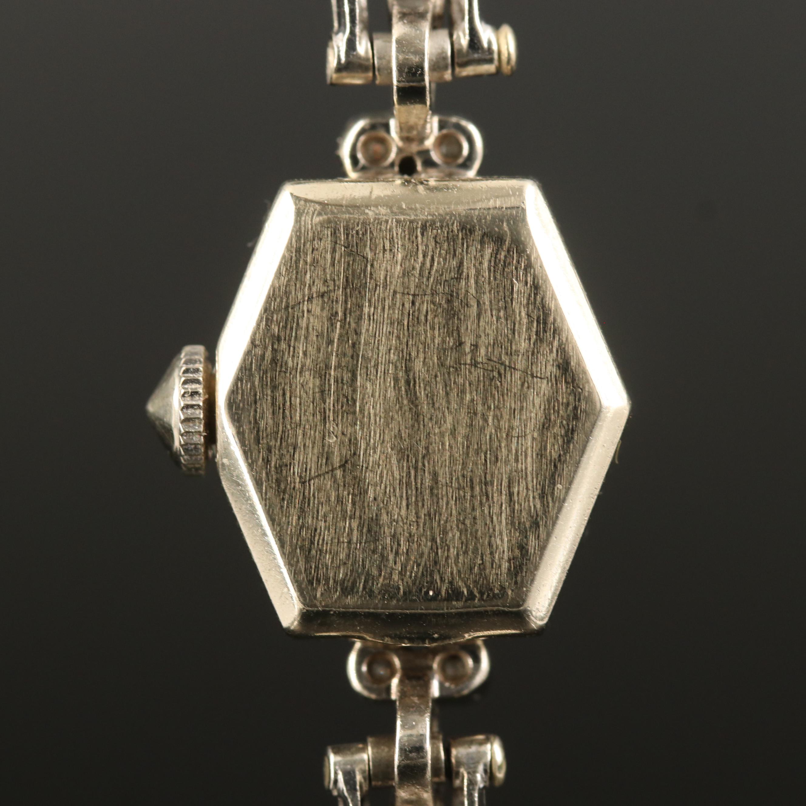 14K Vintage Movado Diamond Watch