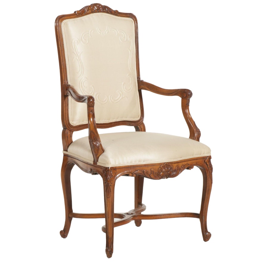 John Widdicomb Louis XV Style Open Armchair, 21st Century