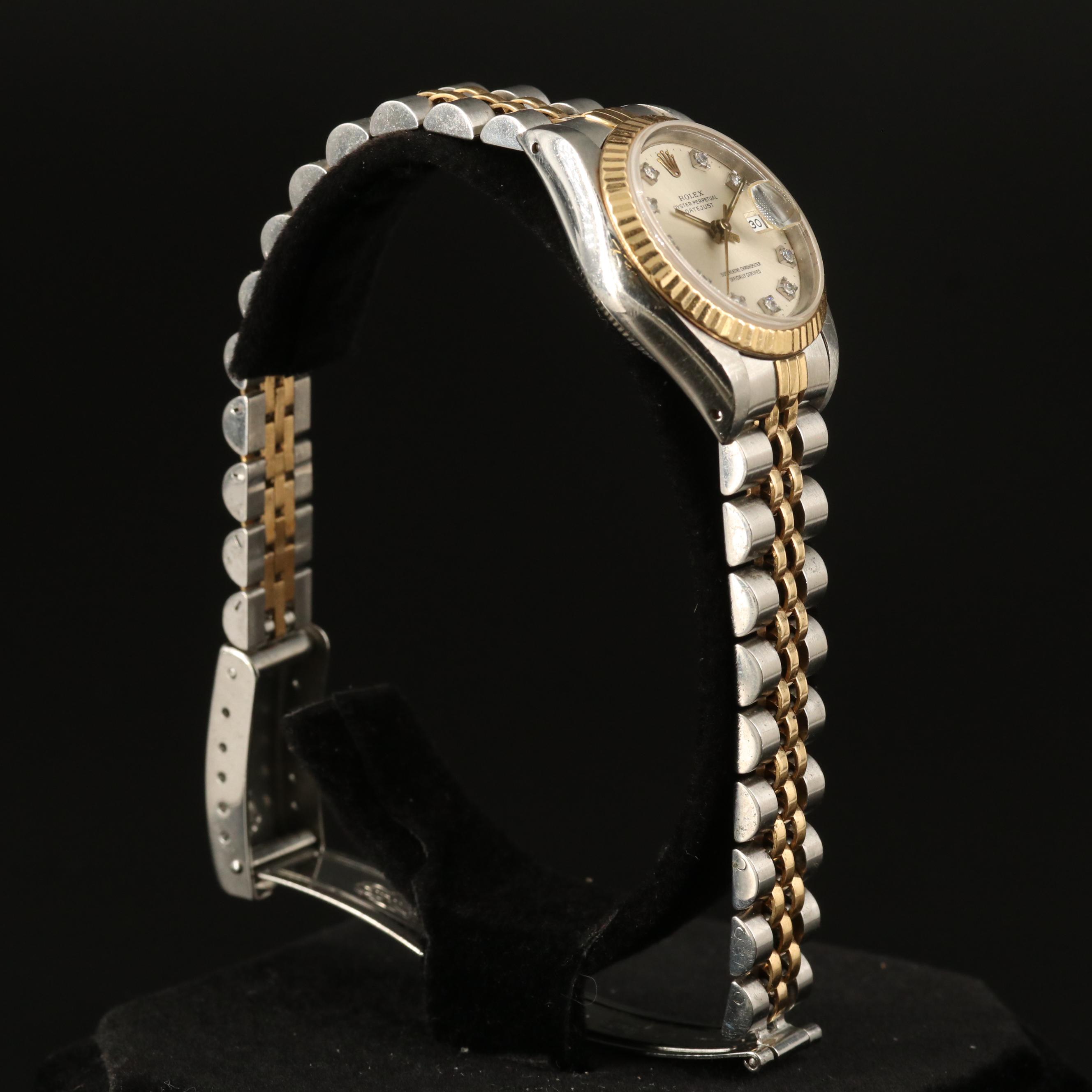 1989 Rolex Datejust Diamond Dial Watch