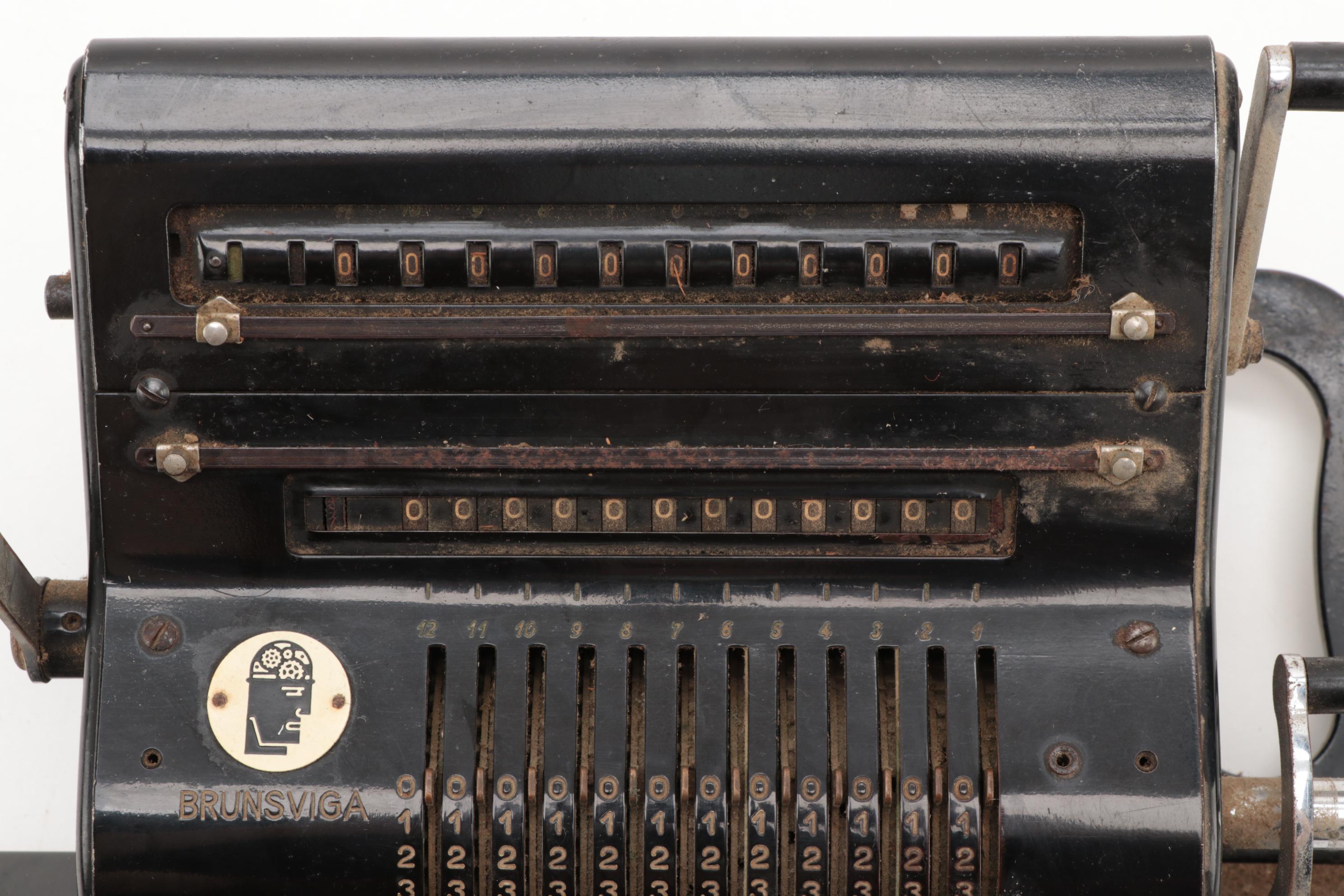 Brunsviga 20 German Cast Iron Calculator Machine, Early 20th Century