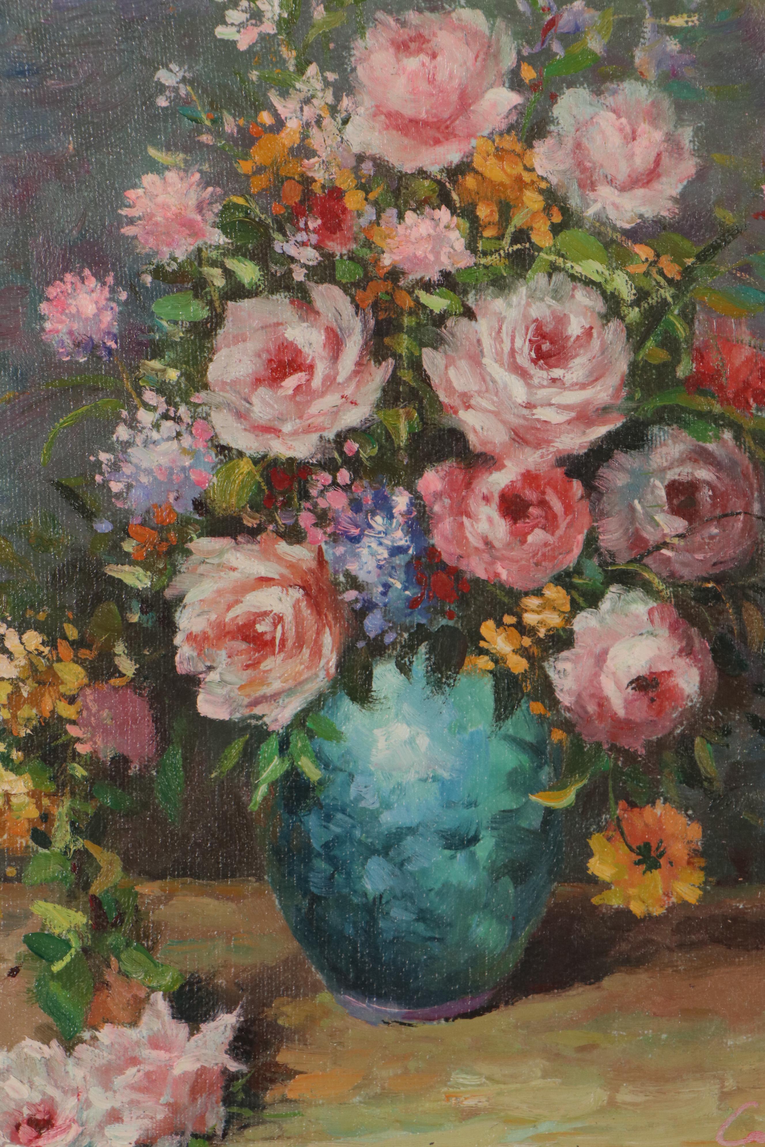 Floral Still Life Oil Painting