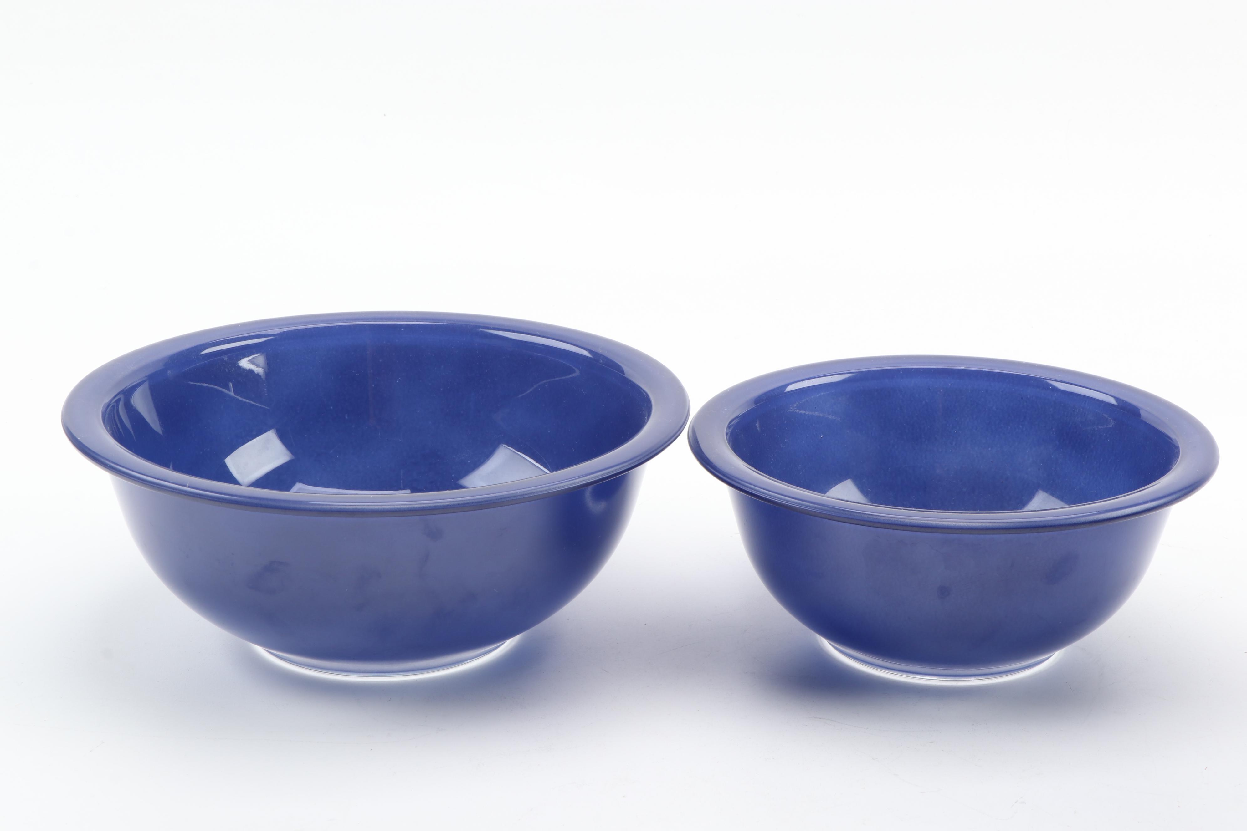 Pyrex Blue Glass Mixing Bowls
