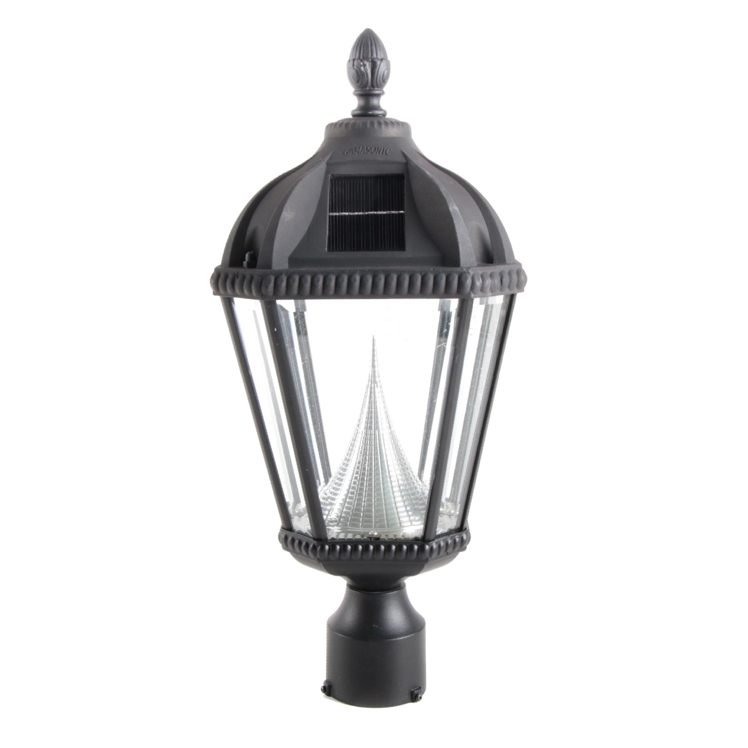 Gama Sonic "Royal Solar" Top Mount Lantern for Lamp Post