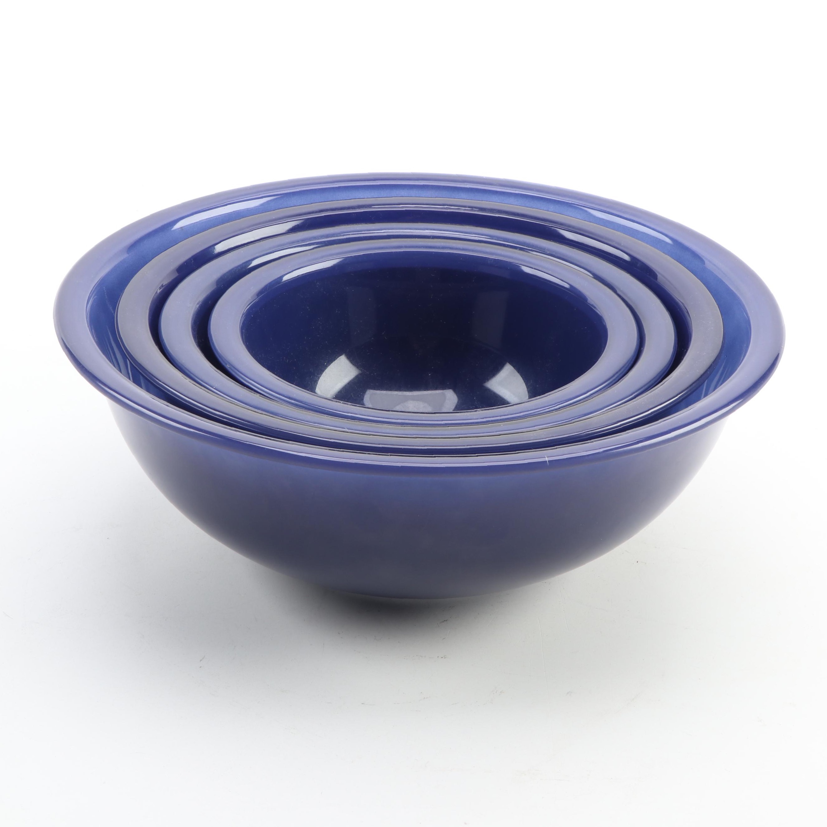 Pyrex Blue Glass Mixing Bowls
