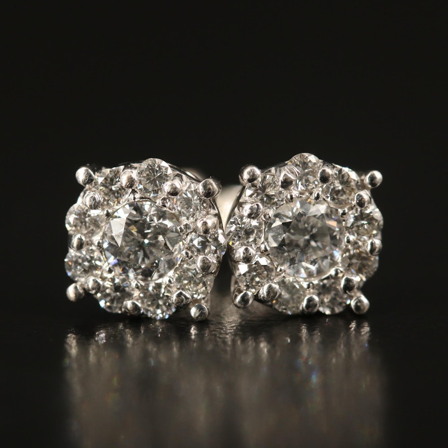 EFFY 14K Diamond Cluster Earrings