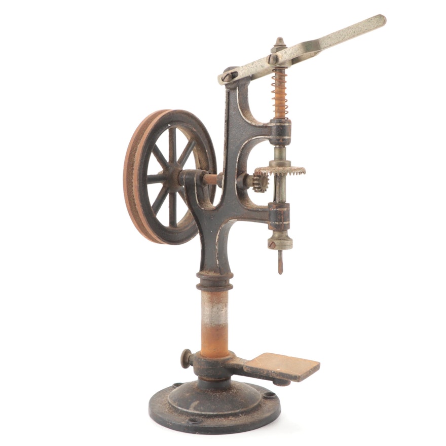 Cast Iron Table Top Drill Press, Late 19th/Early 20th Century