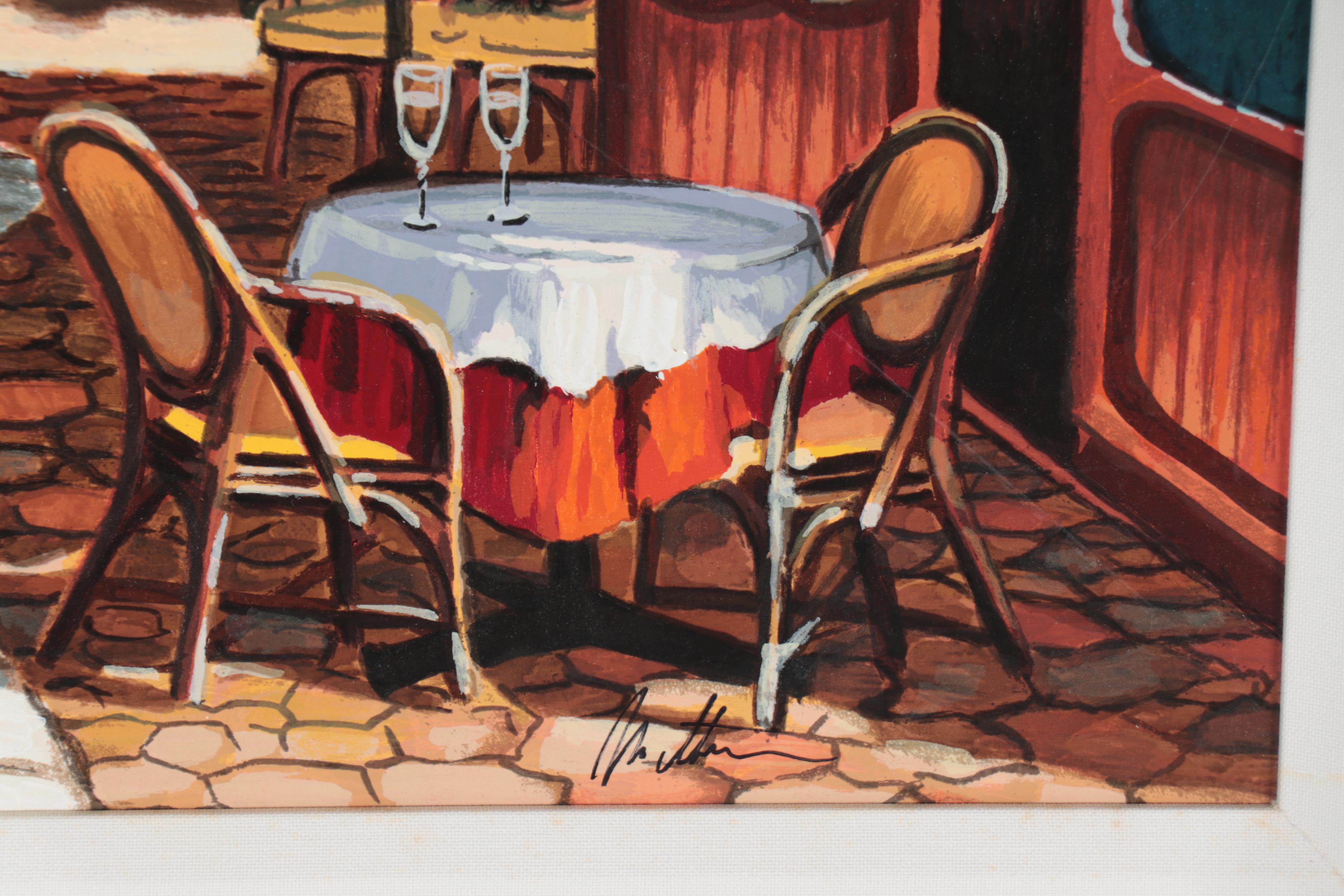 Anatoly Metlan Embellished Serigraph "A Stunning View"