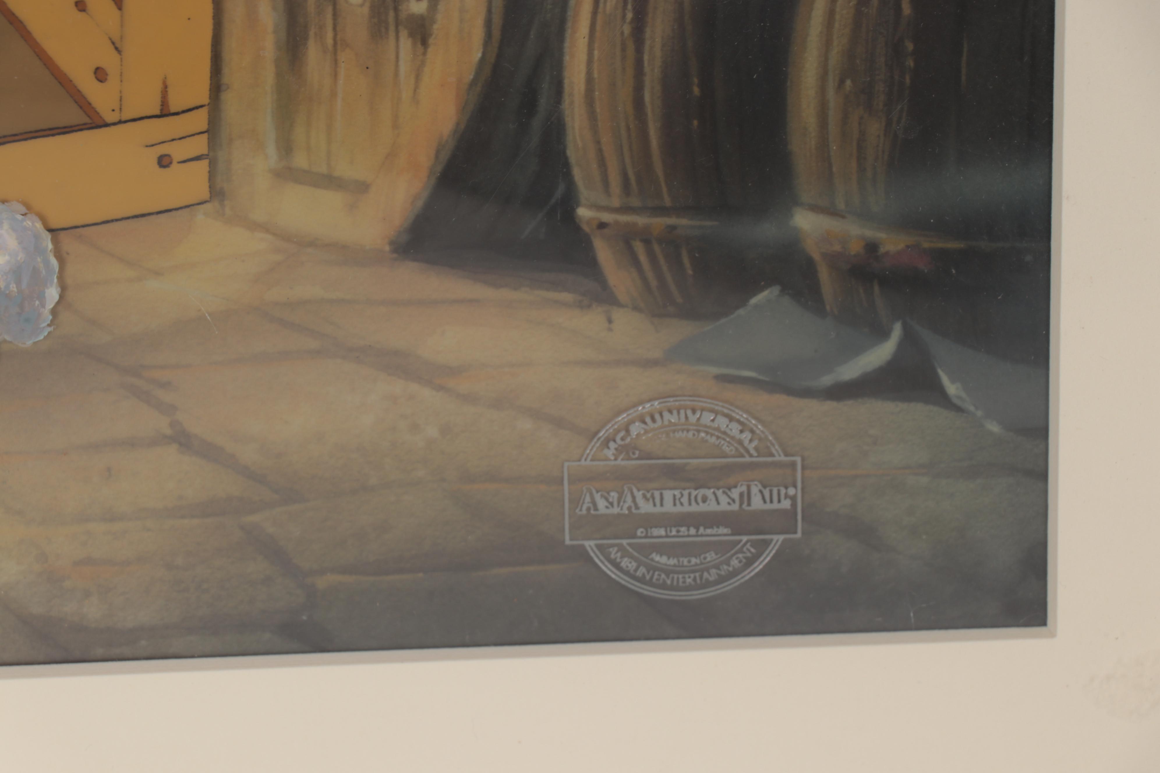 Universal Studios "An American Tail" Production Cel Setup, 1986