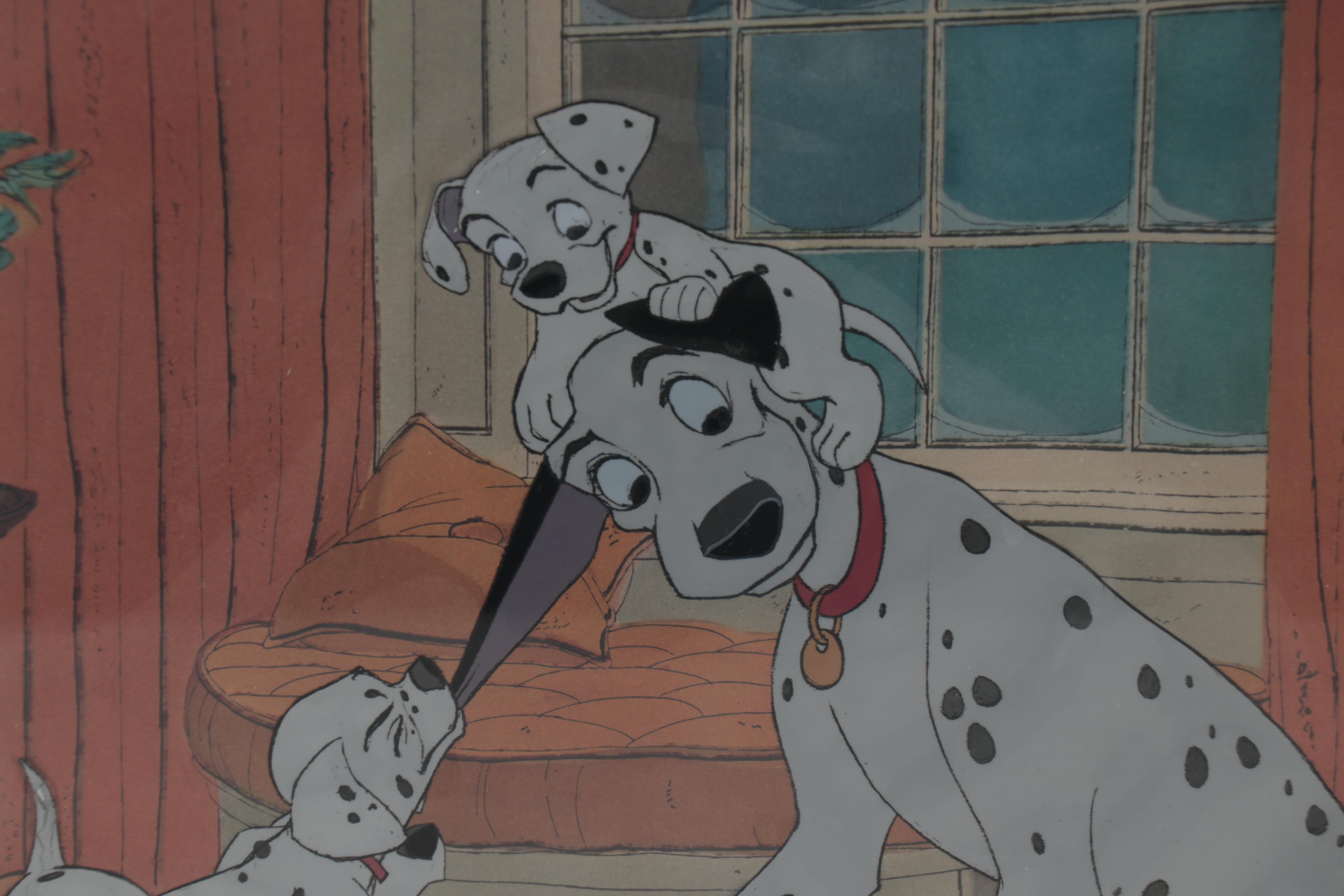 Disney "101 Dalmatians" Production Cel of Pongo and Puppies, 1961