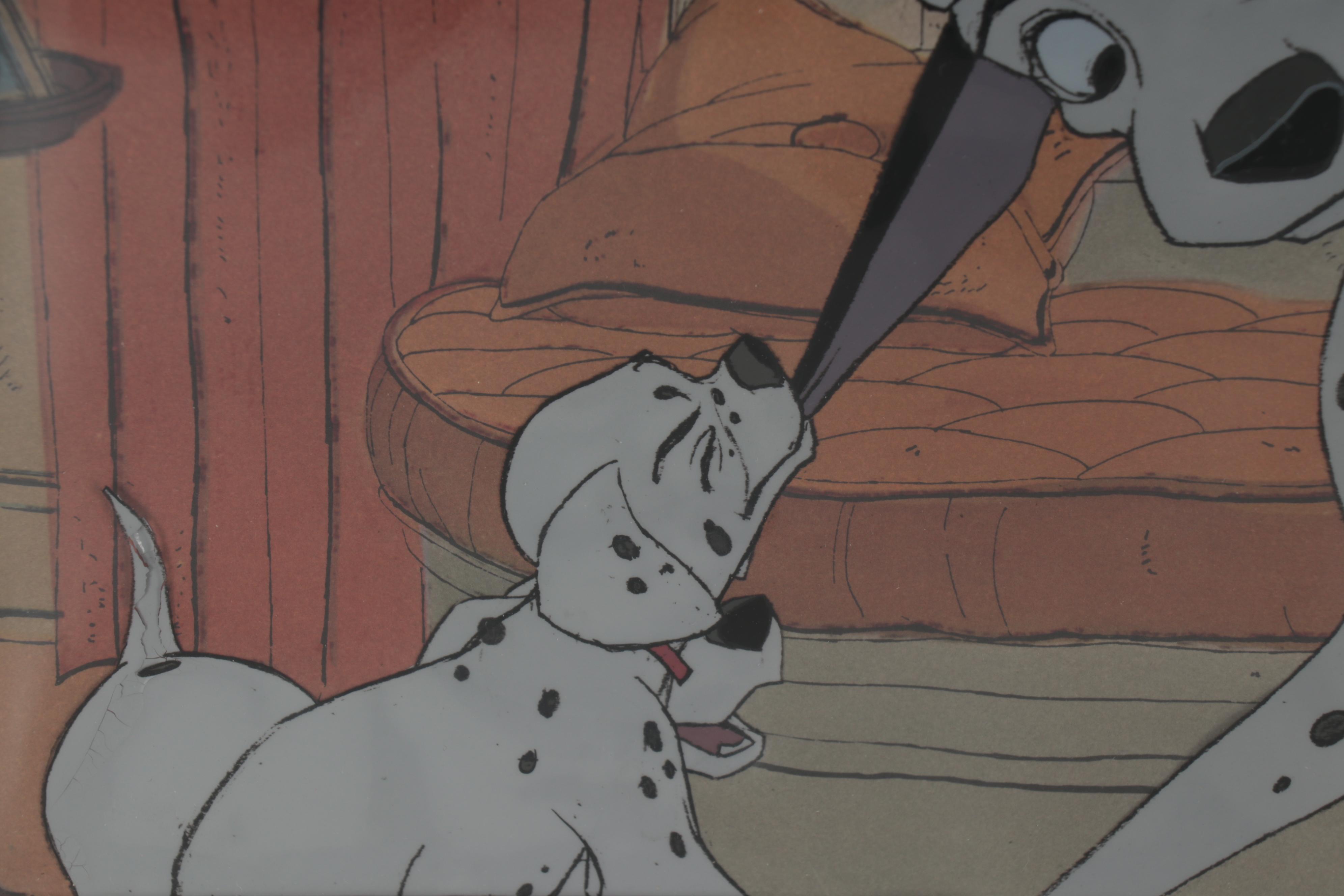 Disney "101 Dalmatians" Production Cel of Pongo and Puppies, 1961