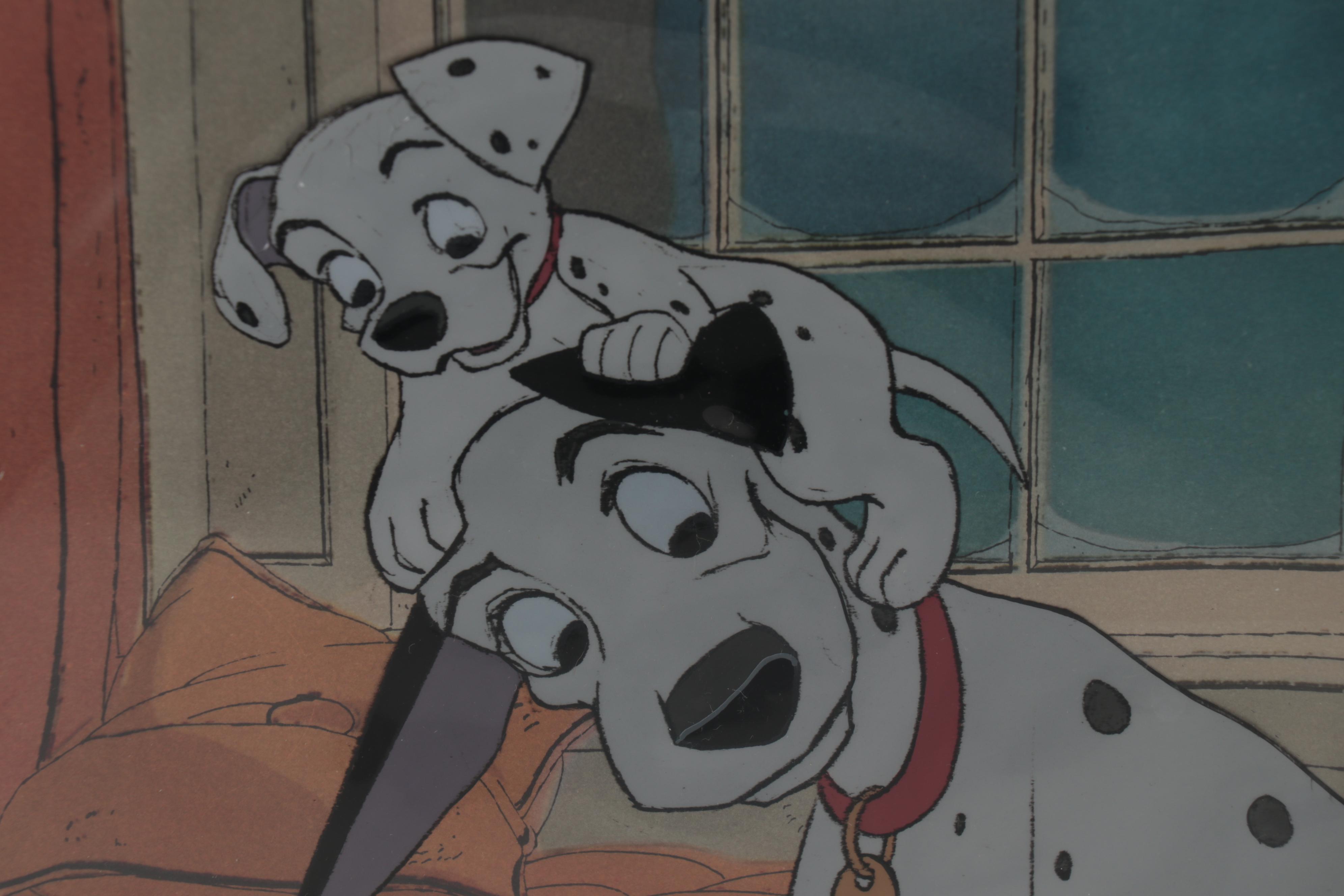 Disney "101 Dalmatians" Production Cel of Pongo and Puppies, 1961